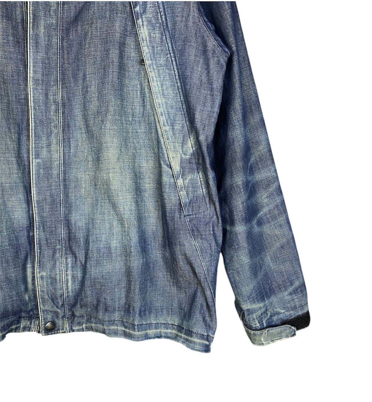 The North Face Y2K The North Face Gorpcore Destressed Denim Hoodie Size US M / EU 48-50 / 2 - 5 Thumbnail