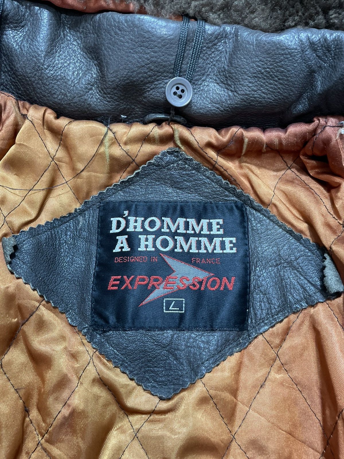 Vtg Issey Miyake Design Leather Fur Jacket D'hommeA'Homme