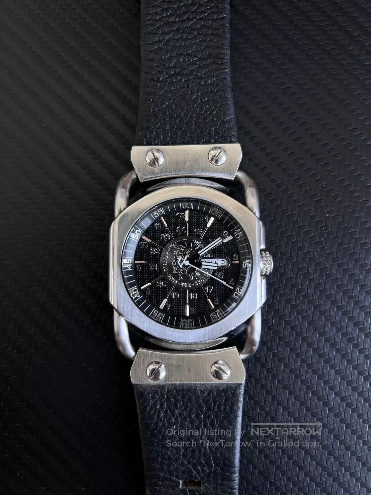 Diesel Diesel Vintage Quartz Electronic Watch. Size ONE SIZE - 3 Thumbnail