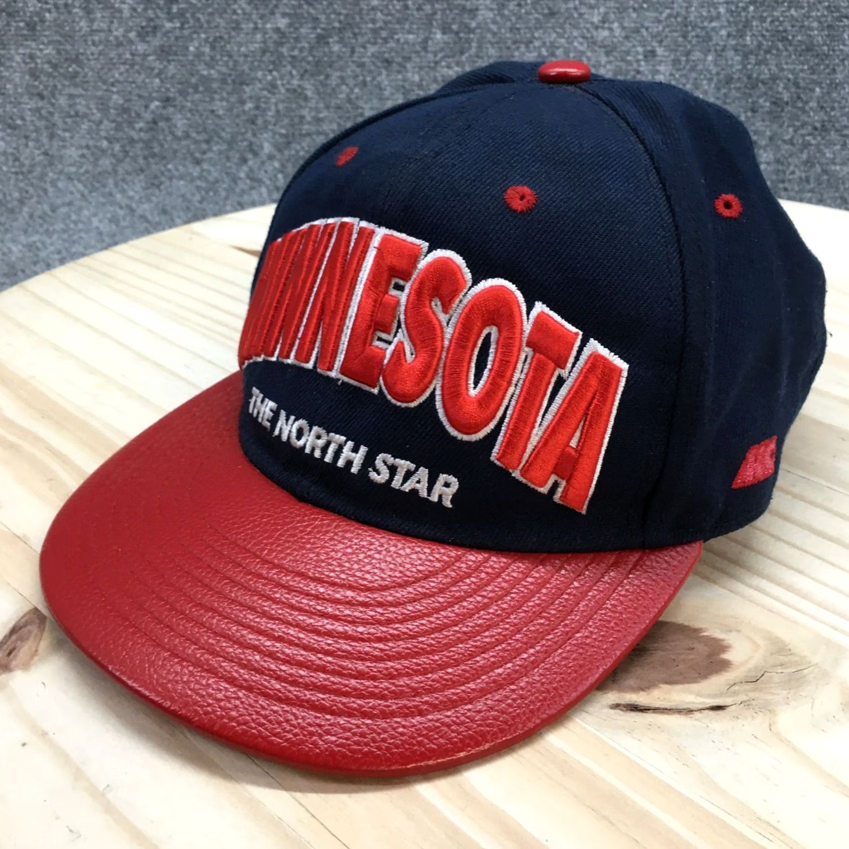 Vintage Malaki Minnesota The North Star Snapback Cap Hat Mens One Size Blue Star Theme Adjustable Cap Size ONE SIZE - 2 Thumbnail