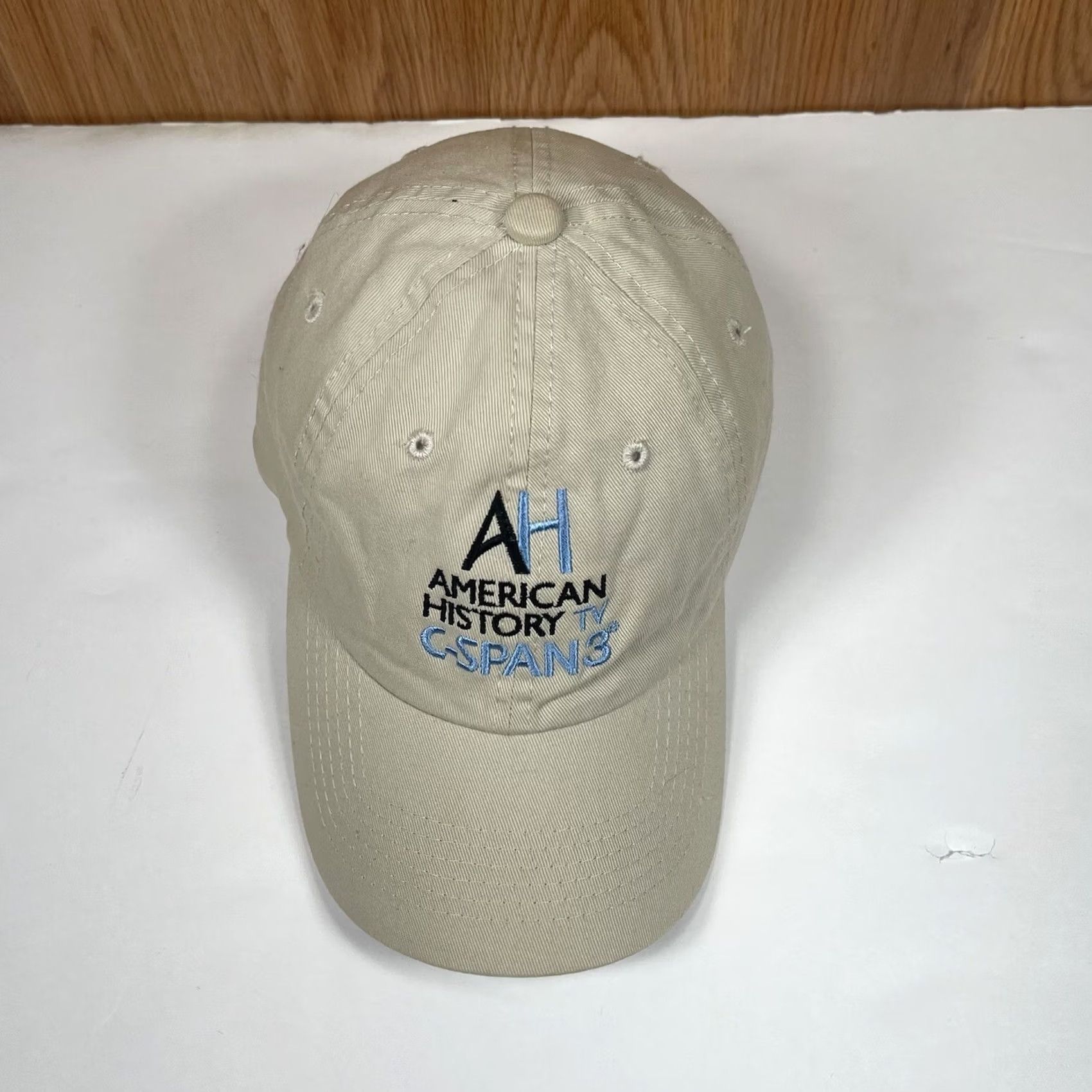 Vintage HeadMaster American History TV Adult Adjustable StrapBack Baseball HatCap Beige Size ONE SIZE - 2 Thumbnail