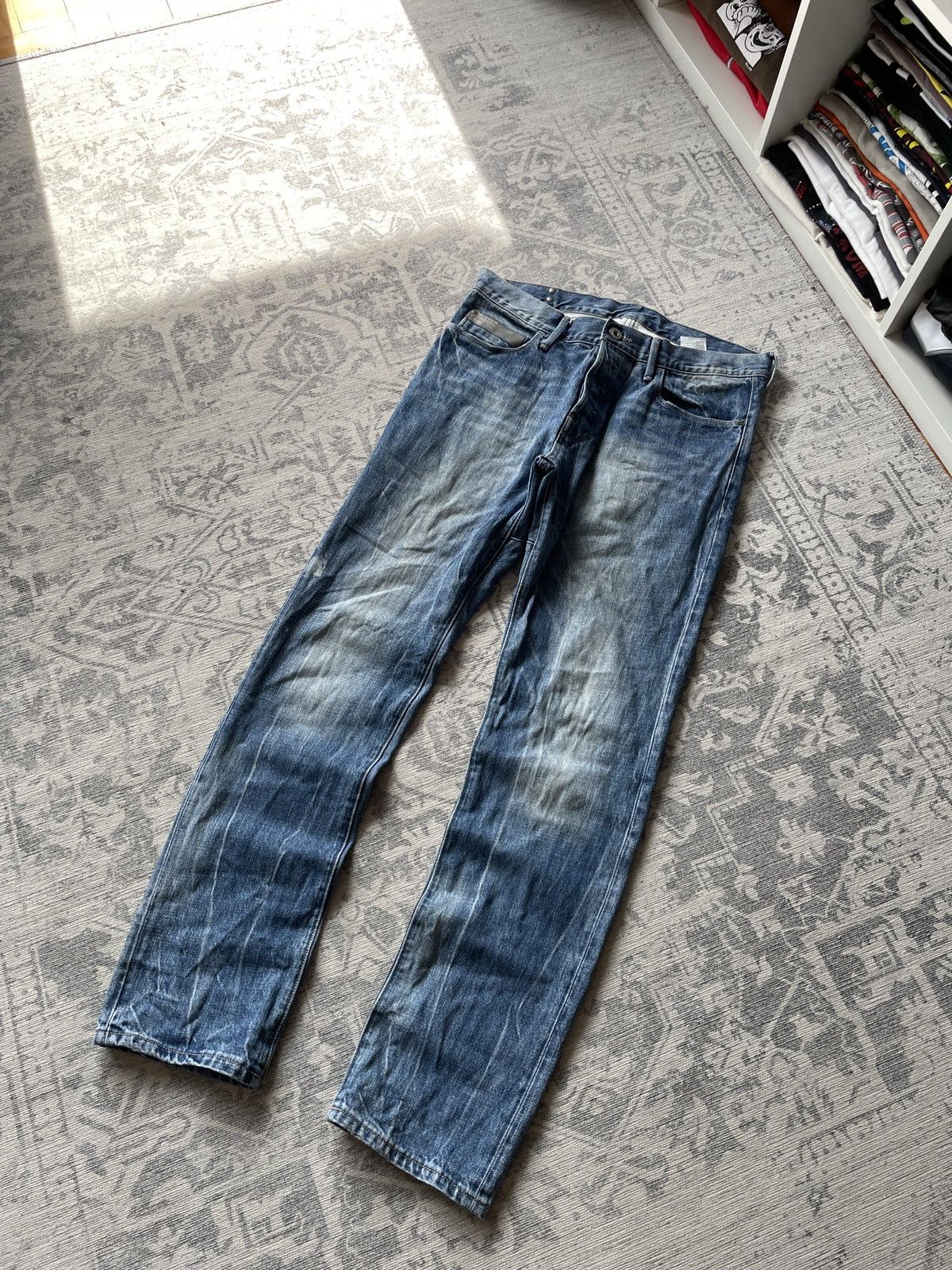 Vintage G star Vintage Jeans Faded Mud Washed Japanese Y2k Distresse Size US 32 / EU 48 - 5 Thumbnail
