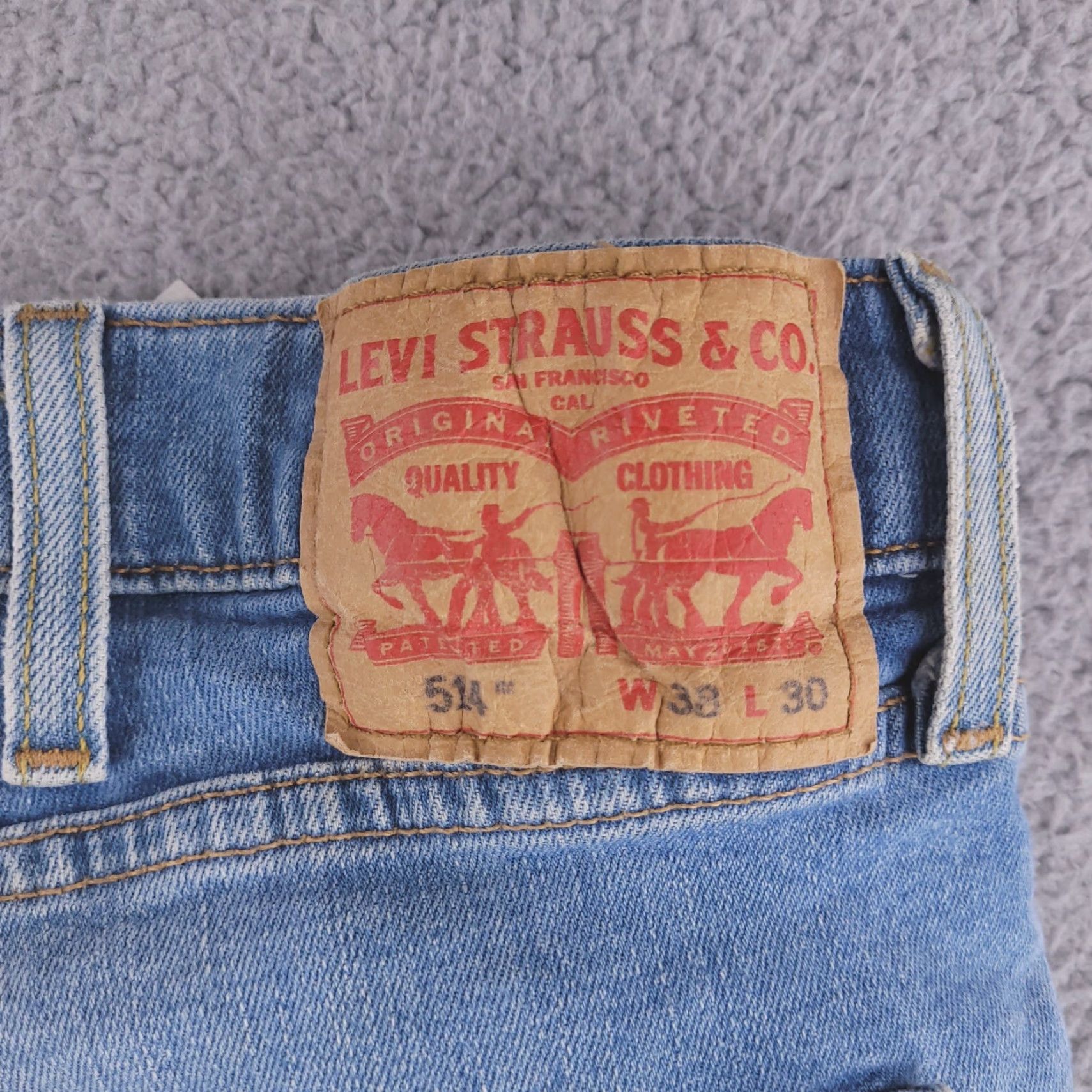 Levi's Levi's Jeans 36x30 Blue Stretch Straight Levi's 514 Mens Denim Jeans Straight Fit Regular Size 36 Color Blue Mens Size US 36 / EU 52 - 4 Thumbnail