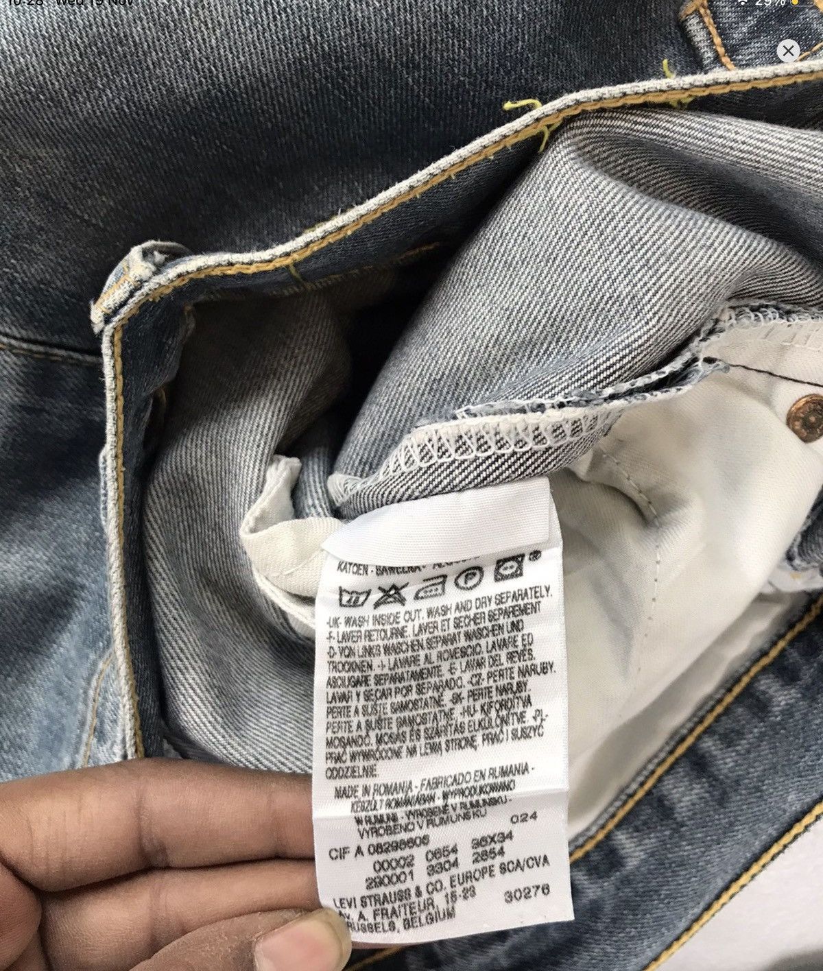 Levi's Vintage Levi’s buckle belt denim Size US 36 / EU 52 - 6 Thumbnail