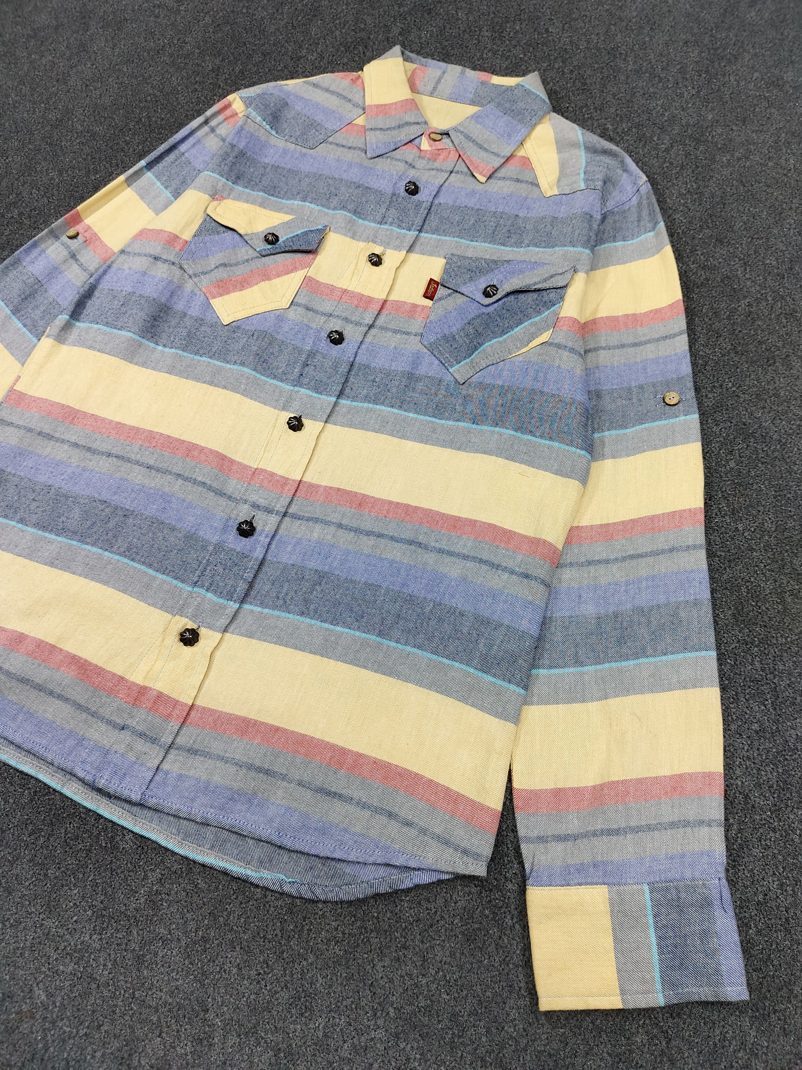 Indian Motorcycle 🔥Indian Motorcycle Vintage Western Stripe Shirt Size US M / EU 48-50 / 2 - 5 Thumbnail