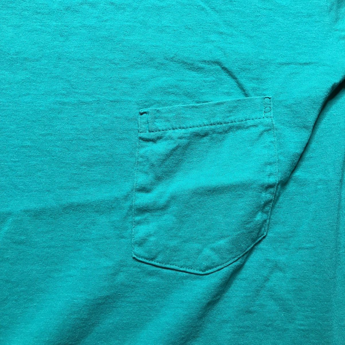 Towncraft × Vintage Vintage Towncraft JCPenney Aqua Blue Pocket T Shirt Size US L / EU 52-54 / 3 - 3 Thumbnail