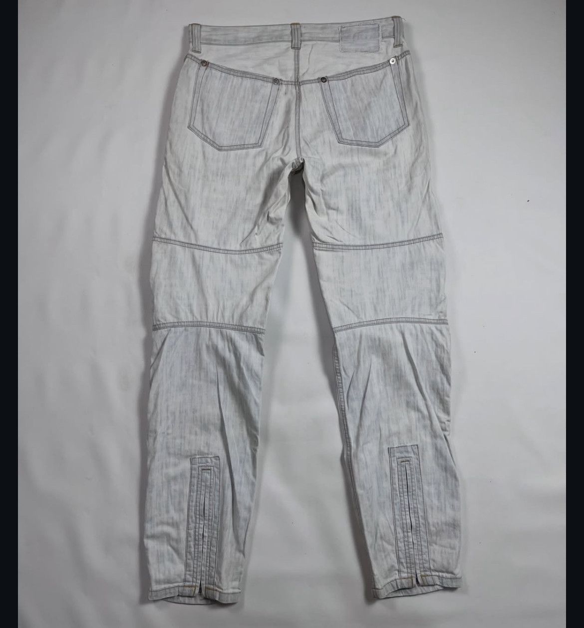 Issey Miyake 2000s Cabane de Zucca Multipocket Jeans Biker y2k Lgb Size US 32 / EU 48 - 2 Thumbnail
