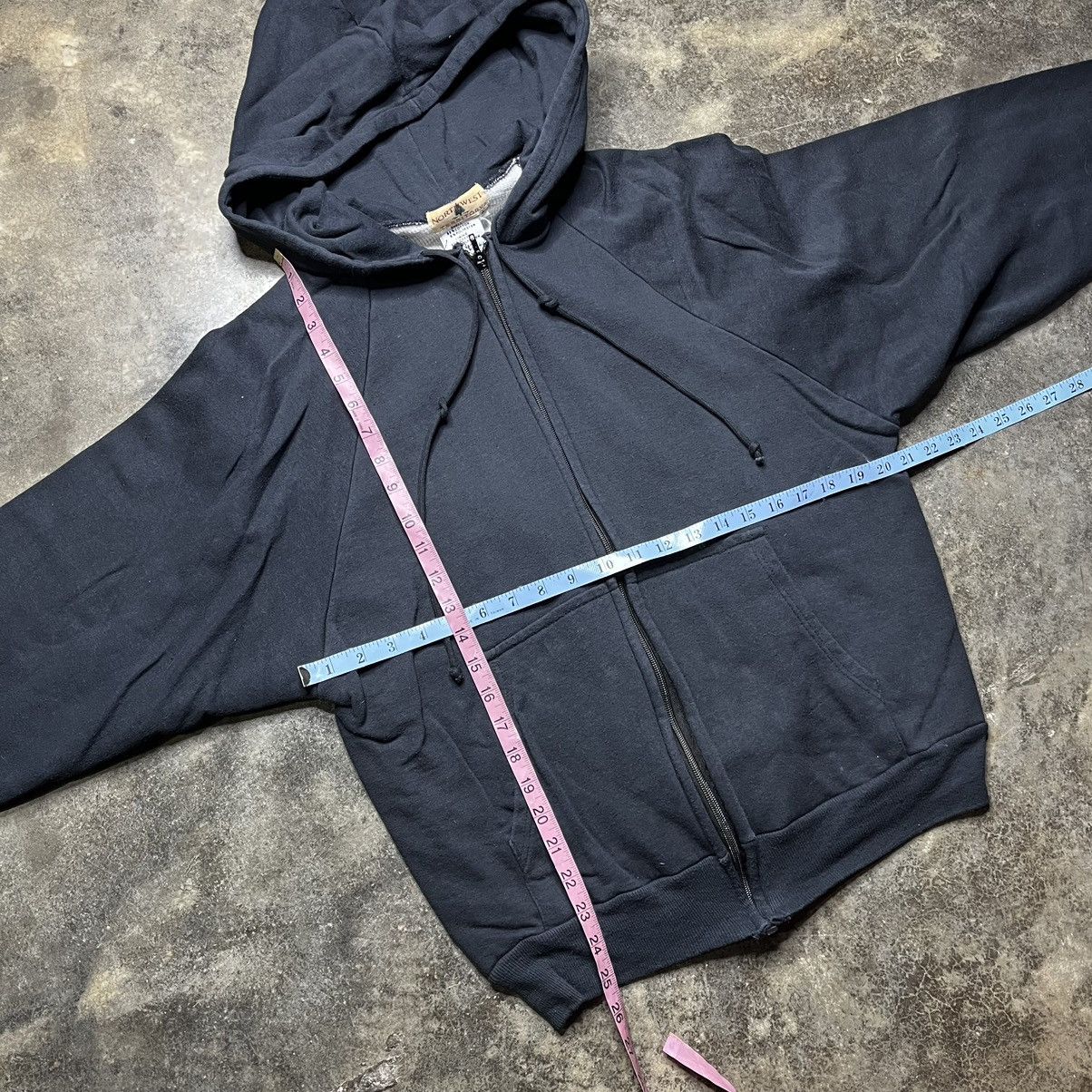 Vintage vintage black zip up thermal lined hoodie Size US L / EU 52-54 / 3 - 6 Thumbnail