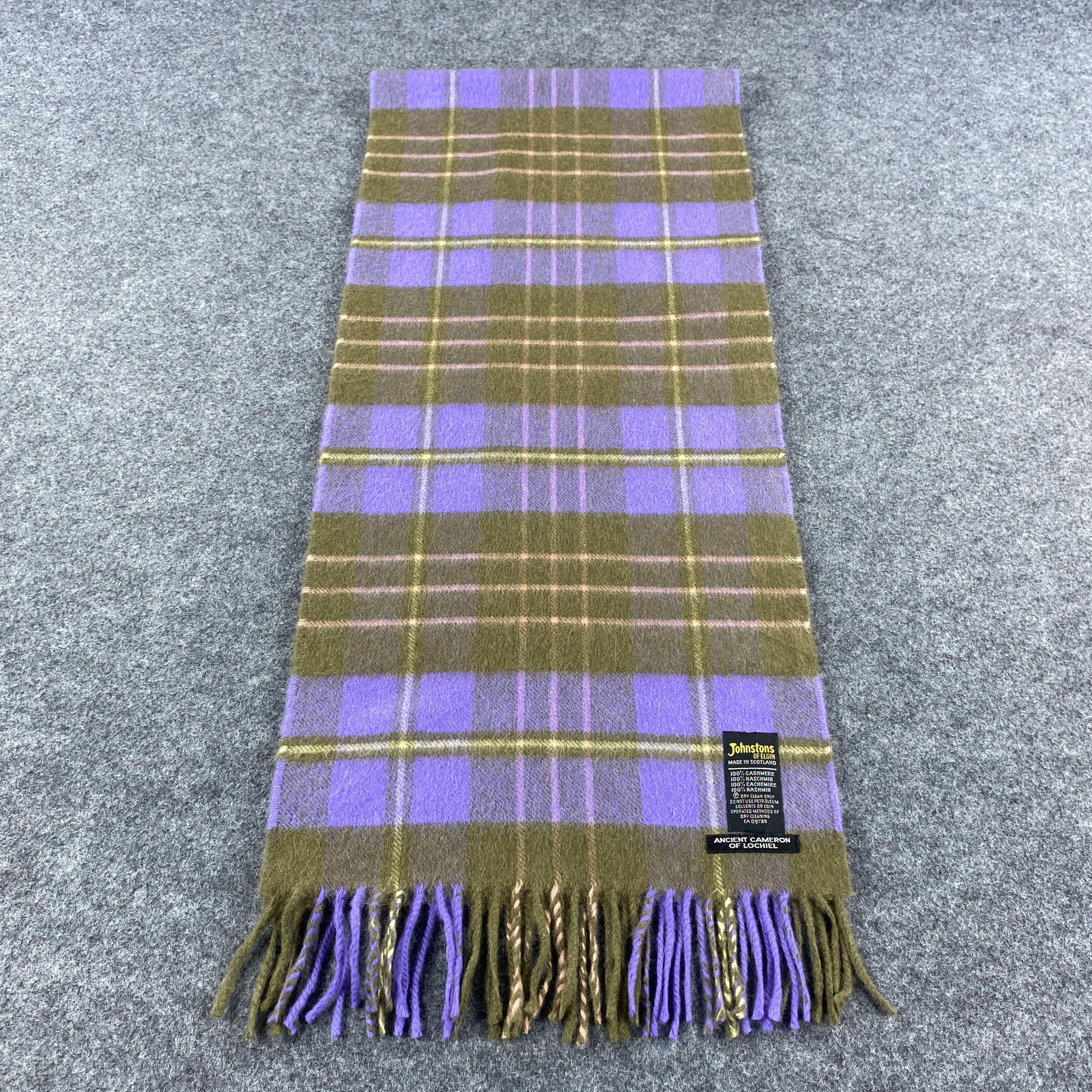 Johnstons Of Elgin × Vintage GF10557 Johnstons Of Elgin Scarf Neck Wear Nova Check Size ONE SIZE - 3 Thumbnail