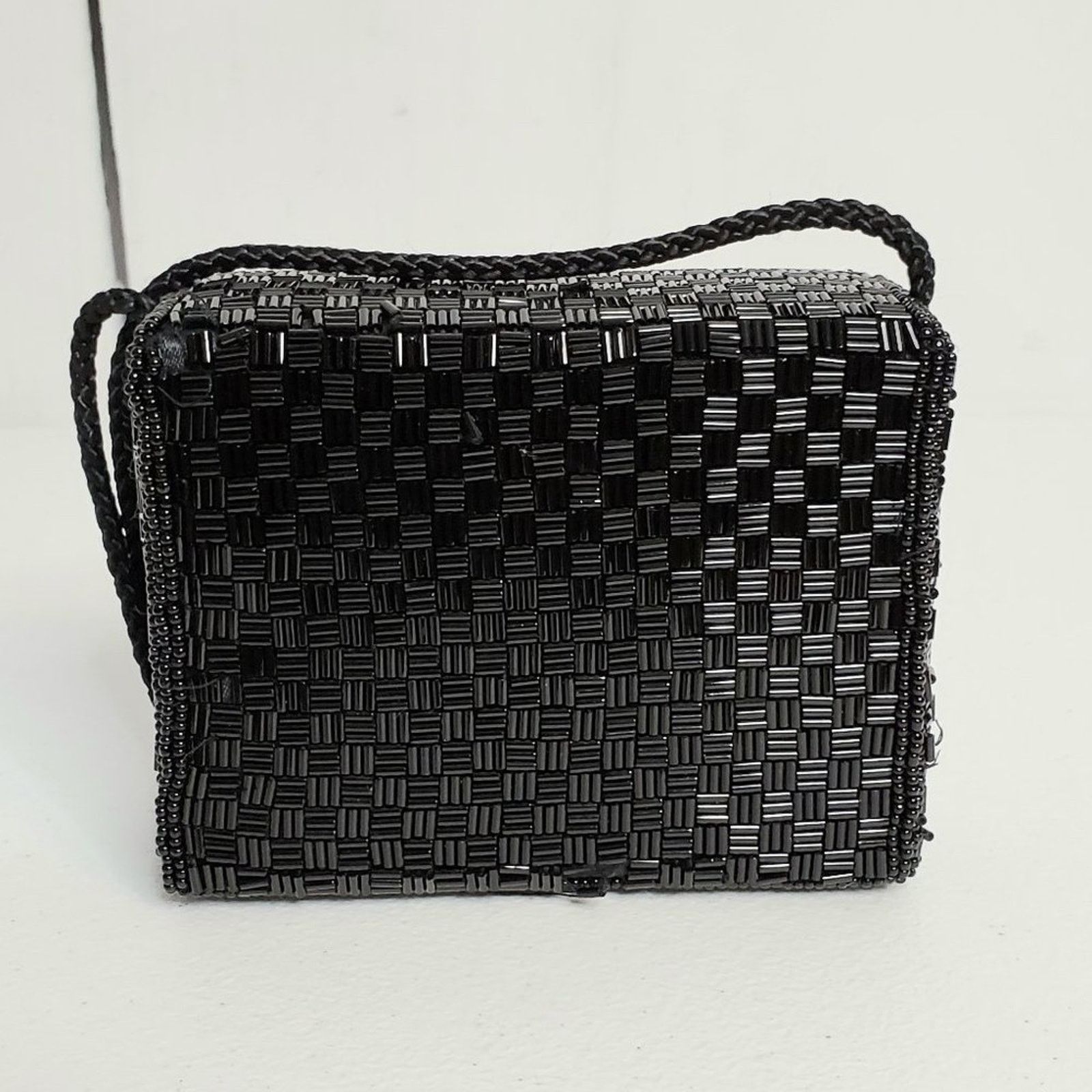 Designer Alfred Sung Square Beaded Formal Evening Shoulder Bag Size ONE SIZE - 2 Thumbnail