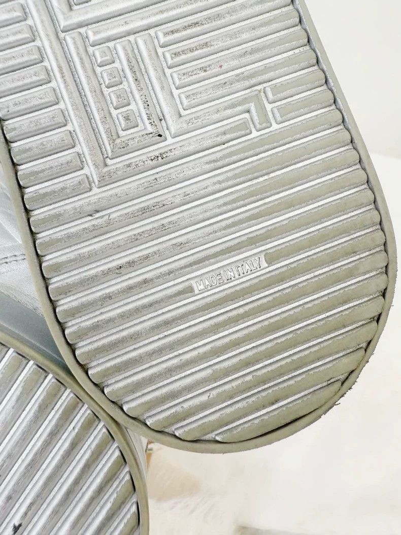 Fendi Fendi Silver High Top Sneakers Size 36 Size US 6 / IT 36 - 5 Thumbnail