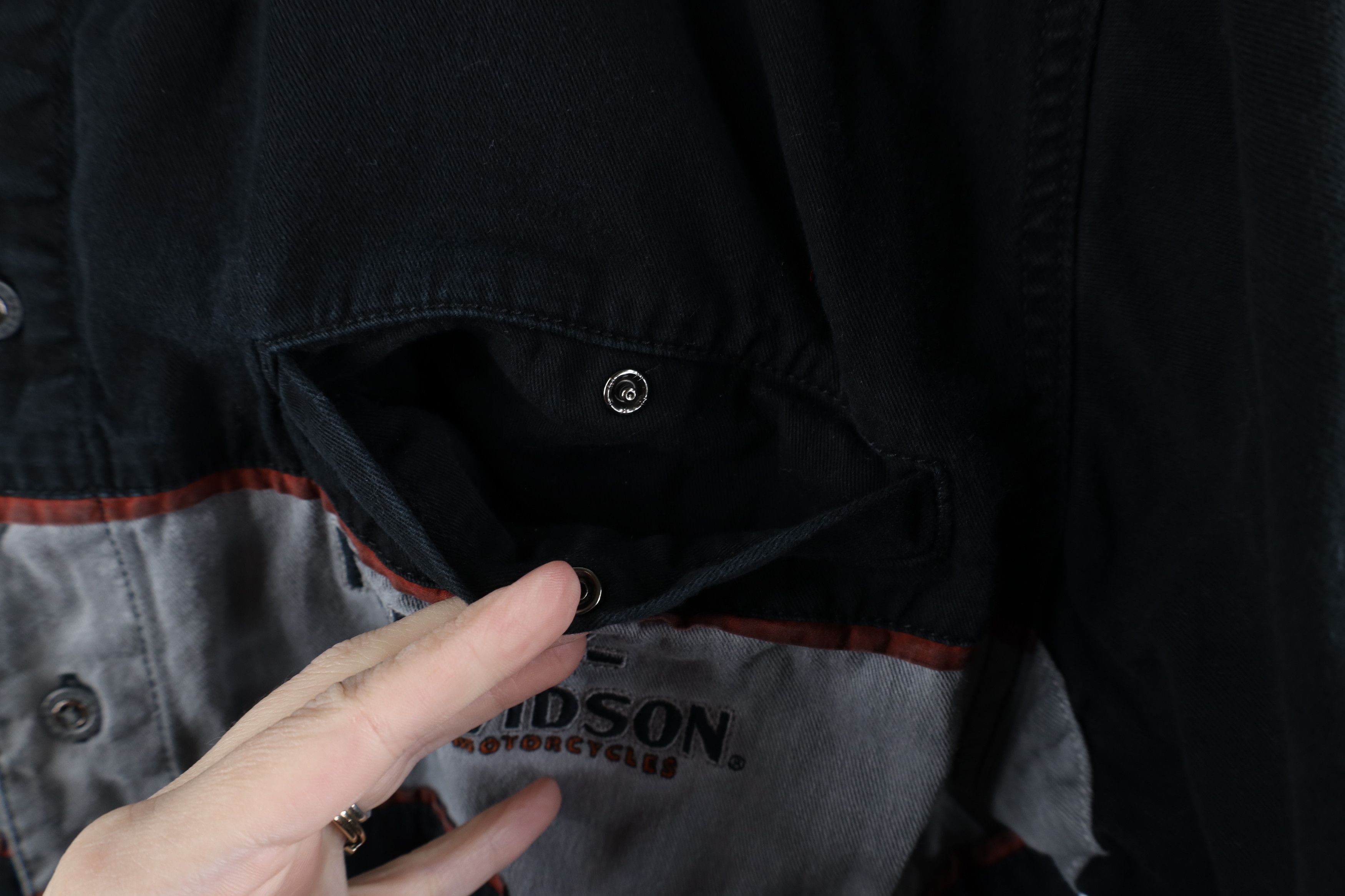 Harley Davidson × Vintage Vintage Harley Davidson Motorcycles Mechanic Button Shirt Size US XL / EU 56 / 4 - 6 Thumbnail