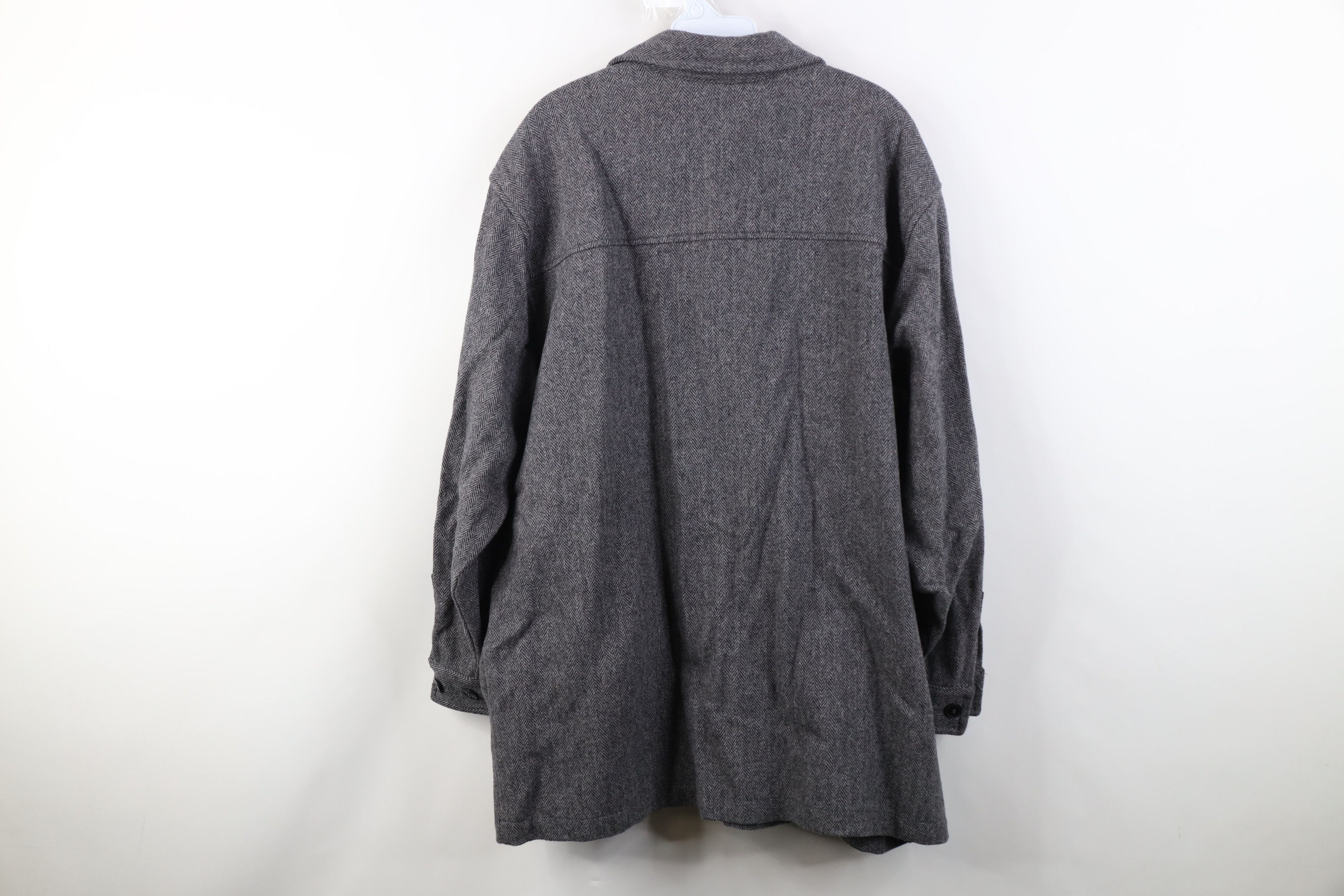Vintage Vintage 90s Streetwear Herringbone Chore Barn Shirt Jacket Size US L / EU 52-54 / 3 - 10 Thumbnail
