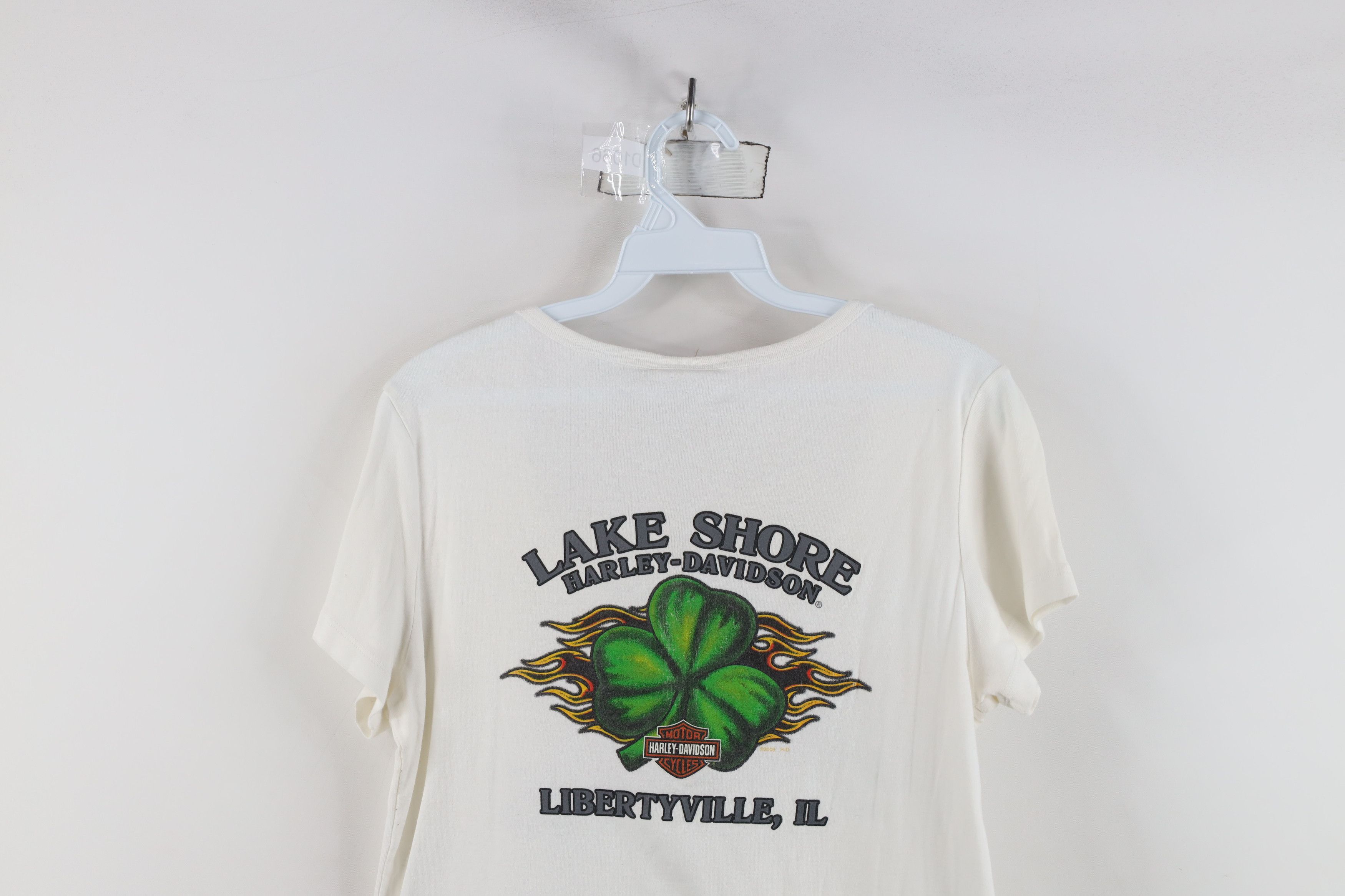 Harley Davidson × Vintage Vintage Y2K Harley Davidson Knit Lucky Shamrock T-Shirt Size US L / EU 52-54 / 3 - 15 Thumbnail