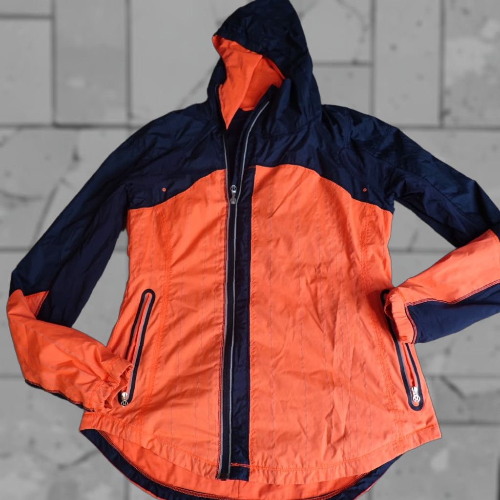 Lululemon Lululemon Womens Jacket Small / 6 Blue Orange Full Zip Hooded Get Up and Glow Shirt? Size M / US 6-8 / IT 42-44 - 1 Thumbnail