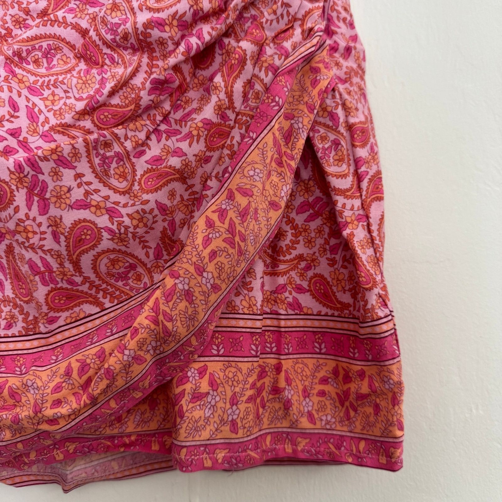 Other VICI Pink Paisley Mini Skirt Size Small Size 27" / US 4 / IT 40 - 3 Thumbnail
