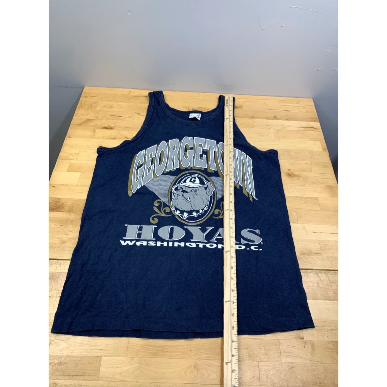 Vintage VINTAGE Georgetown Hoyas Tank Top Mens L Blue Bulldog University 1990s Graphic Tee Sportswear Shirt Men Blue Hoyas Tank Top Size US L / EU 52-54 / 3 - 5 Thumbnail