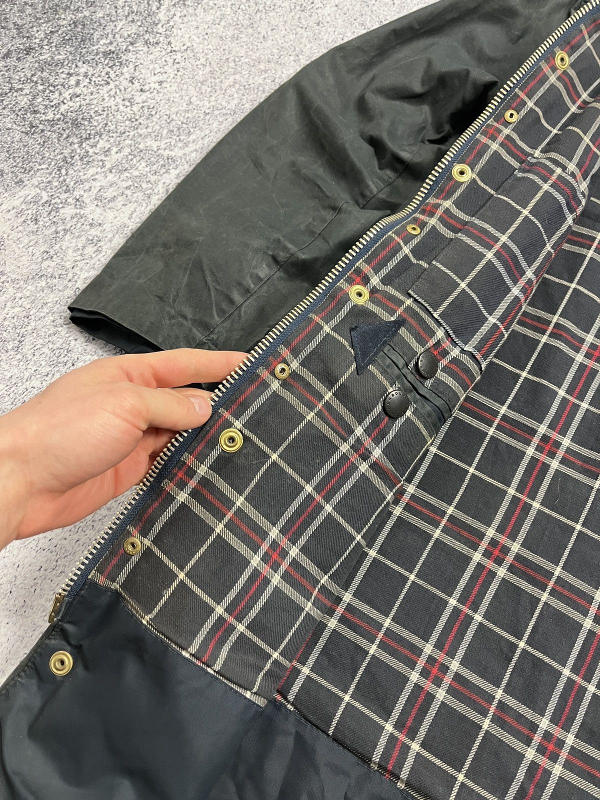 Barbour × Vintage Vintage Barbour A205 Border Waxed Coat Jacket C36/91cm Size US S / EU 44-46 / 1 - 12 Thumbnail