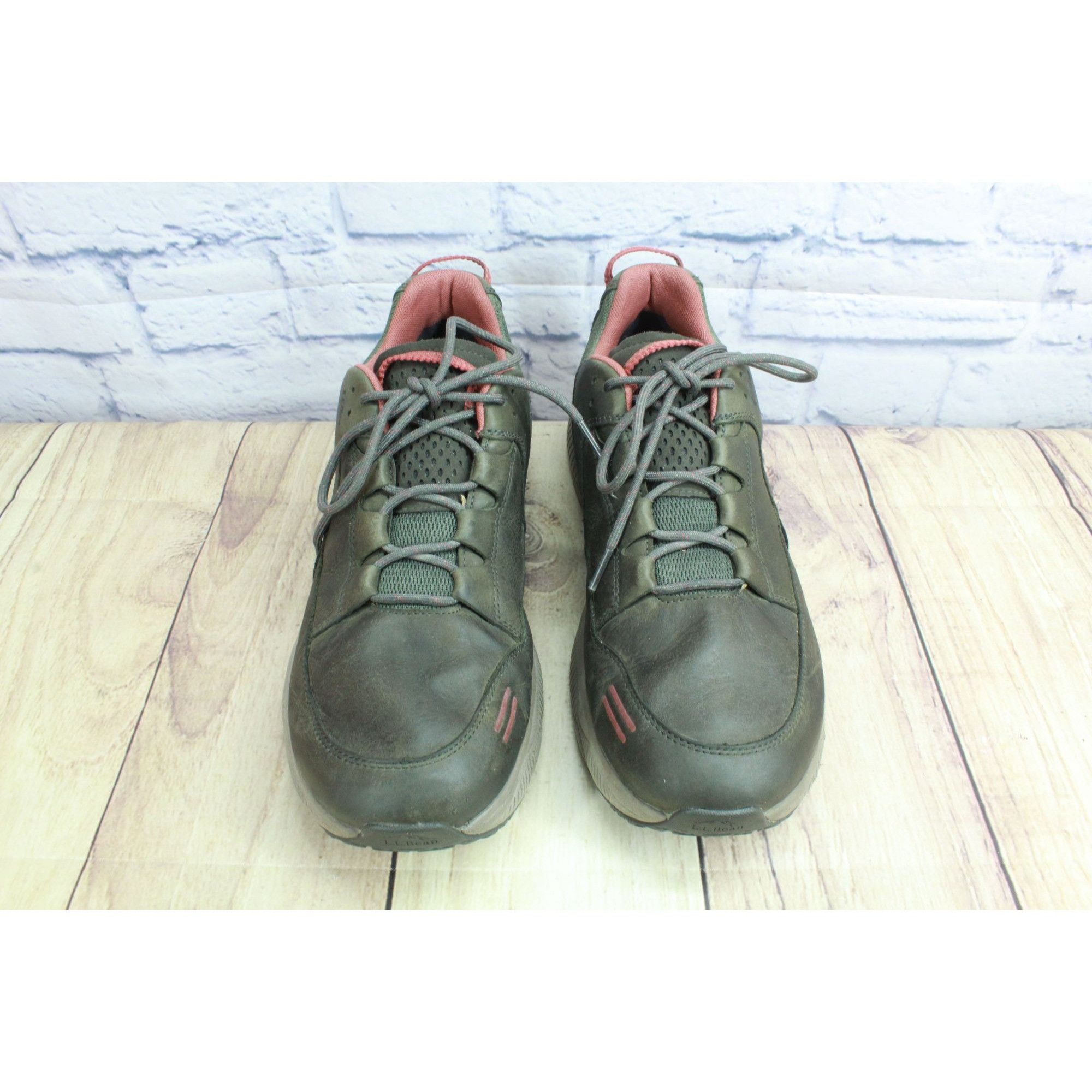 L.L. Bean LL Bean Men's Dirigo Leather Sneakers Waterproof Dark Loden Size US 11.5 / EU 44-45 - 6 Thumbnail