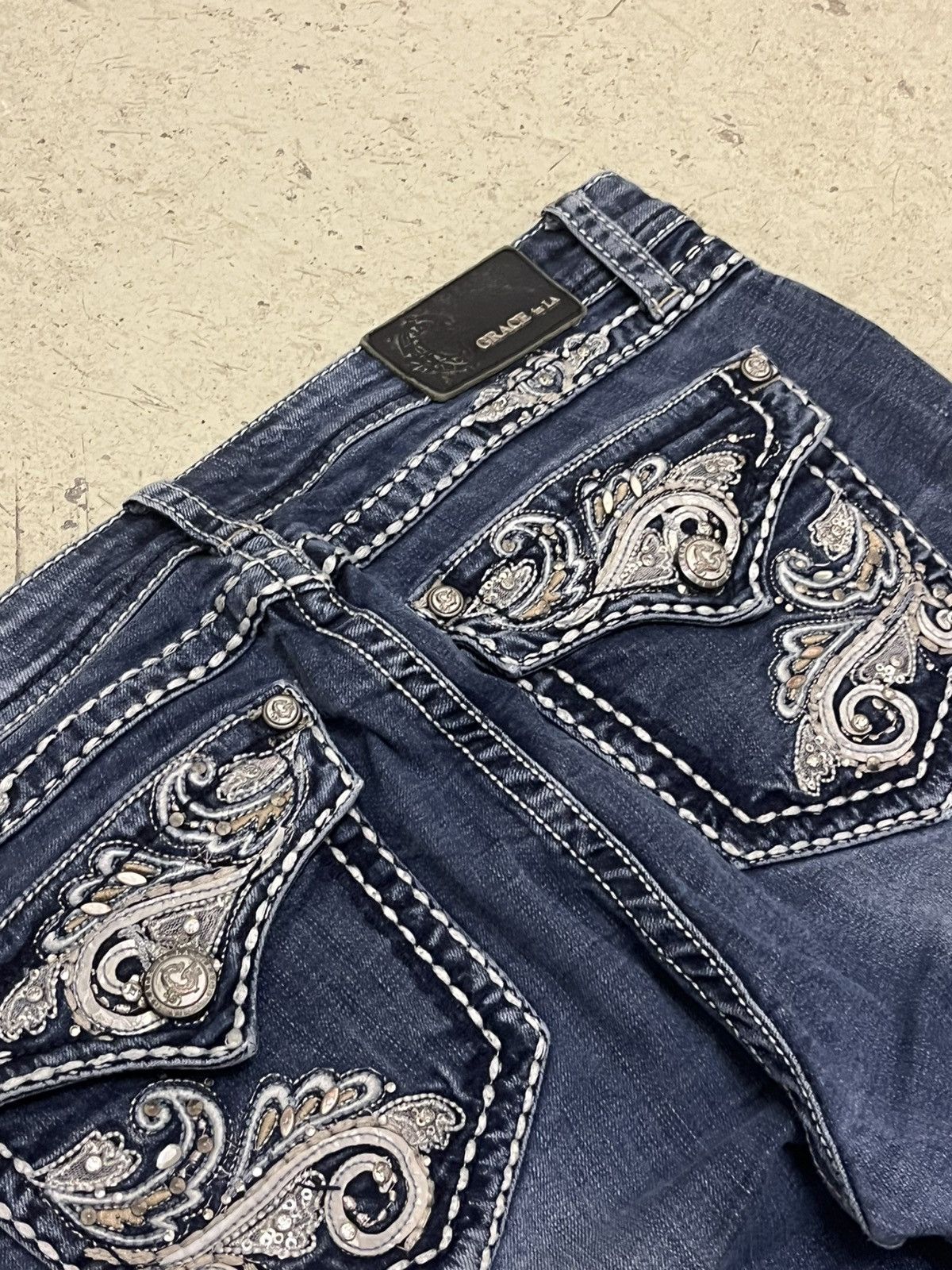 Other Grace LA women low-waist 2000’s flared jeans Size 28" / US 6 / IT 42 - 1 Thumbnail