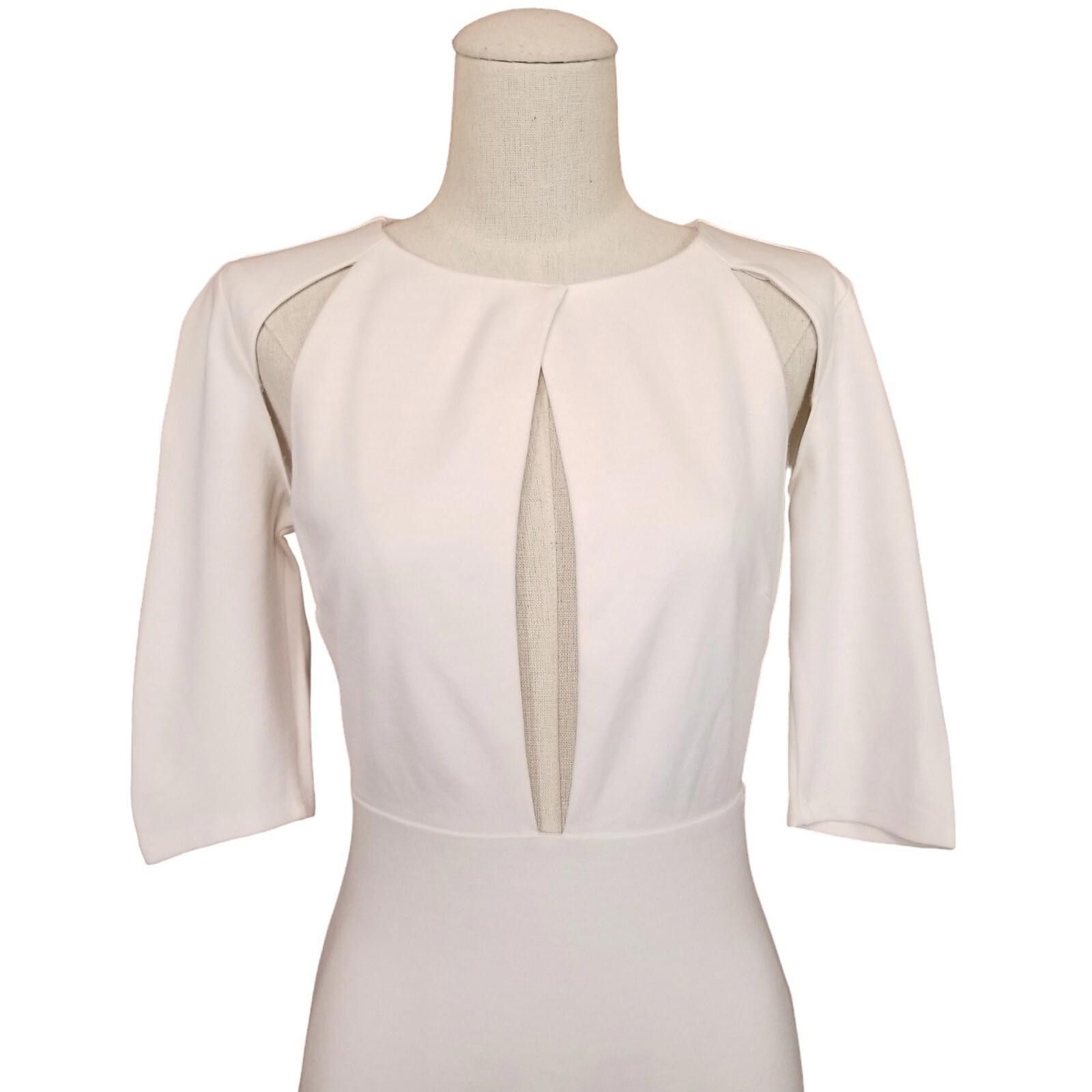 NBD NBD Bodycon CutOut Mini Dress White Sz Medium Size M / US 6-8 / IT 42-44 - 3 Thumbnail