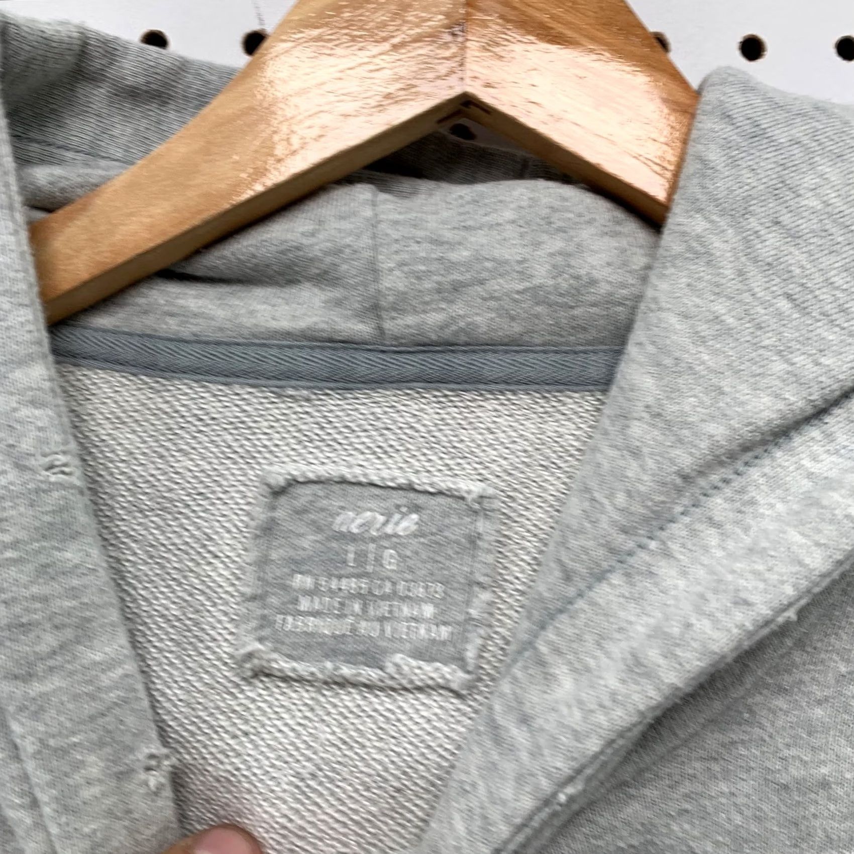 Vintage Aerie Hoodie Sweatshirt Womens Large Oversized Boho Fleece Pullover Size L / US 10 / IT 46 - 3 Thumbnail
