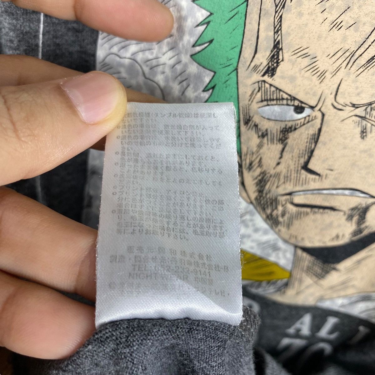 Anime × Japanese Brand × Vintage Vintage 00's ONE PIECE Roronoa Zoro Double Layer Long Sleeve Size US L / EU 52-54 / 3 - 7 Thumbnail