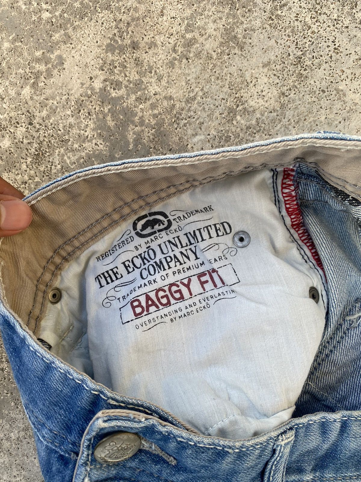 Ecko Unltd. 2000s Ecko Unlimited y2k Baggy Jeans Jnco Styled Size US 38 / EU 54 - 12 Thumbnail