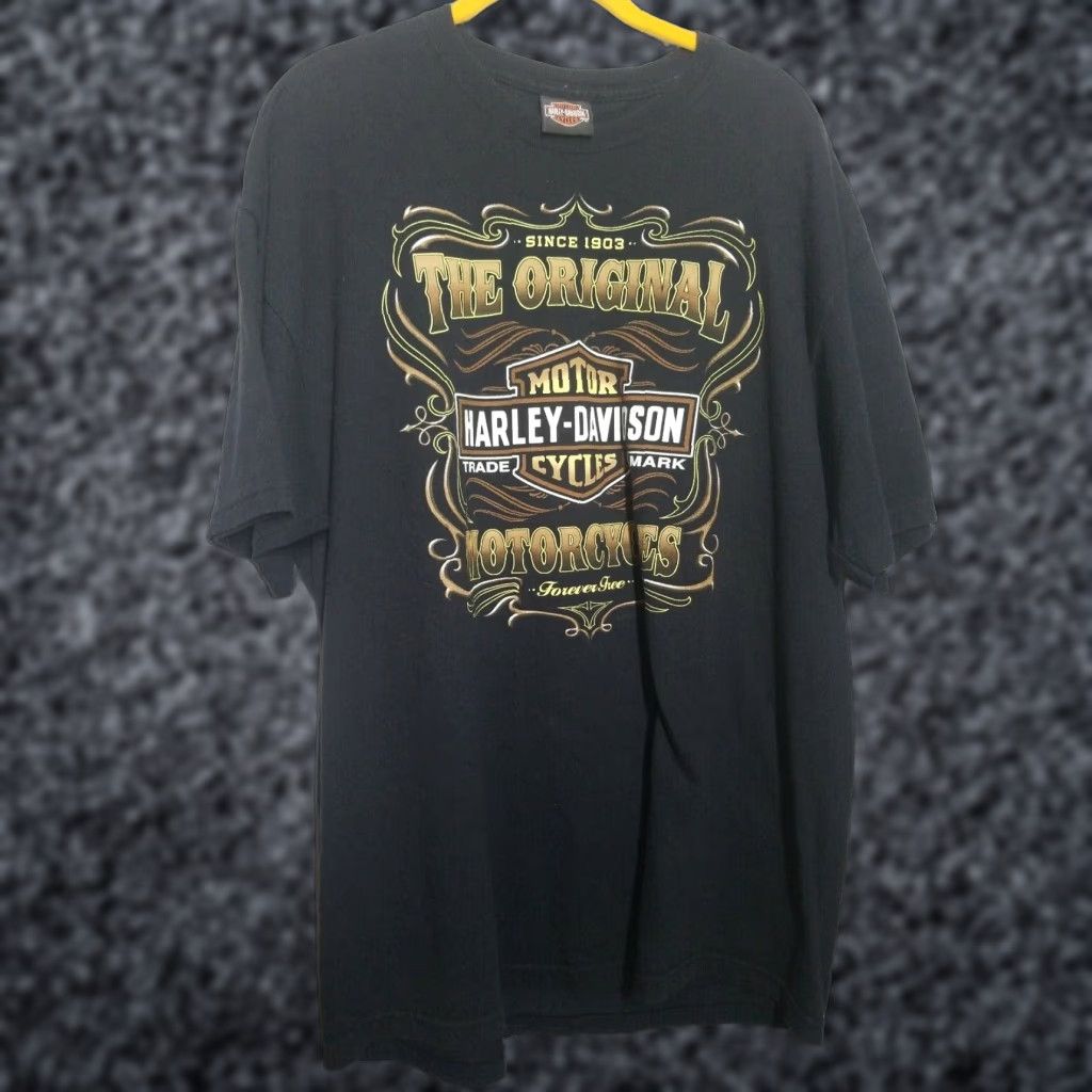 Harley Davidson VINTAGE Harley-Davidson T-Shirt XL Black Madeira Beach 2009 Florida Mens Size US XL / EU 56 / 4 - 1 Thumbnail