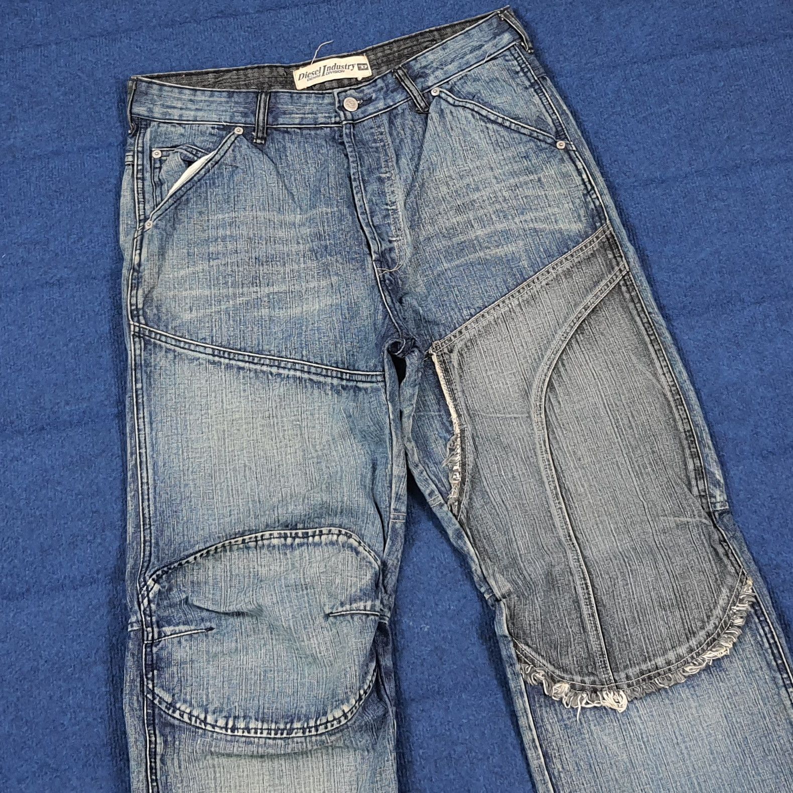 Diesel Rare Vintage Diesel Rabox Panelled Jeans Grunge C297N21 Size US 34 / EU 50 - 2 Thumbnail