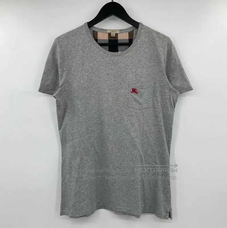 Burberry Burberry Summer Gray Cotton Men's T-Shirt. Size US M / EU 48-50 / 2 - 1 Thumbnail