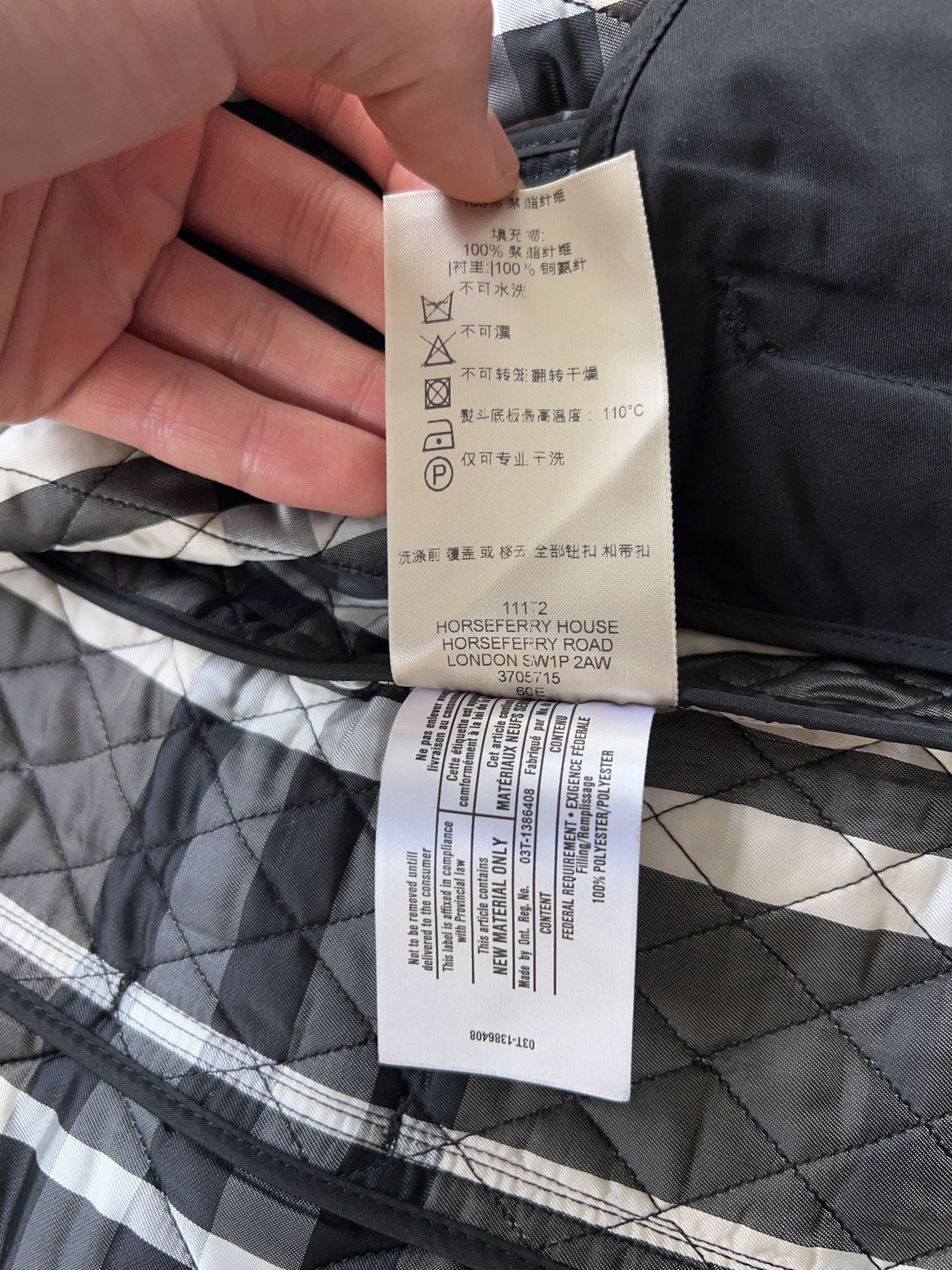 Burberry Womens Burberry Long Jacket Coat Quilted Black Size US 2 Size XS / US 0-2 / IT 36-38 - 12 Thumbnail