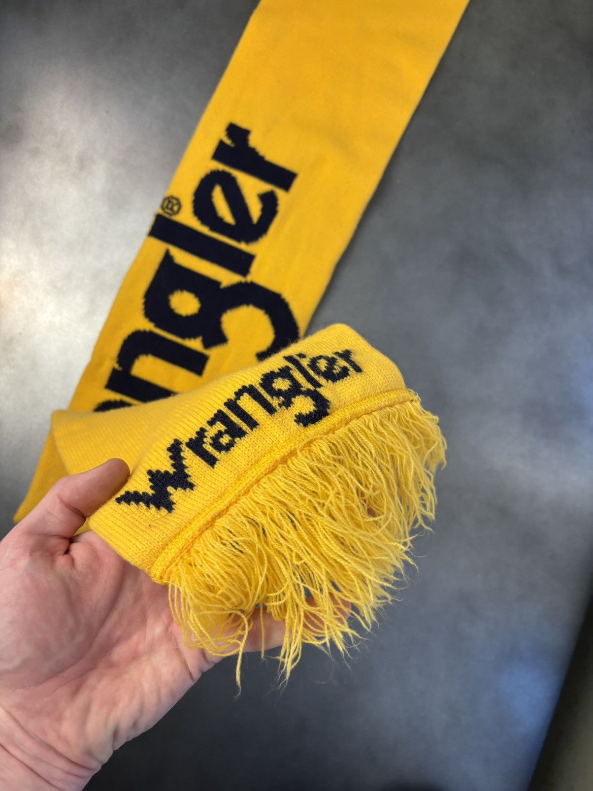 Vintage × Wrangler 1980s Wrangler Scarf 80s Vintage Wrangler Jeans Winter Rodeo Size ONE SIZE - 6 Thumbnail
