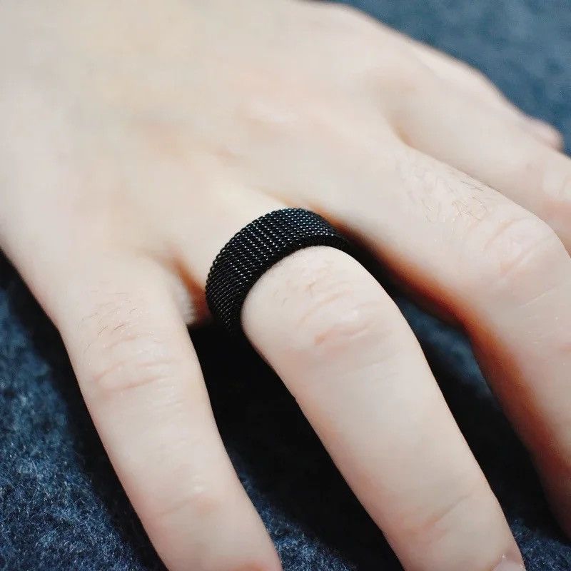 Jewelry Mesh Flat Chain Band Ring Size ONE SIZE - 2 Thumbnail