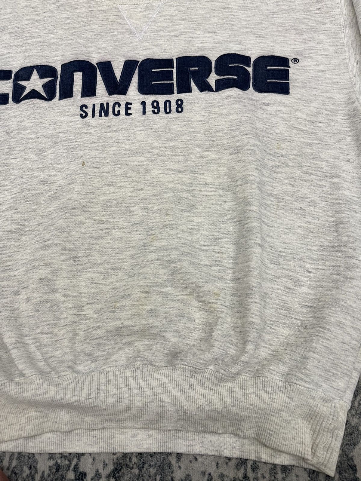 Converse Vintage Converse Big Logo Spellout Embroidery Sweatshirt Size US L / EU 52-54 / 3 - 6 Thumbnail