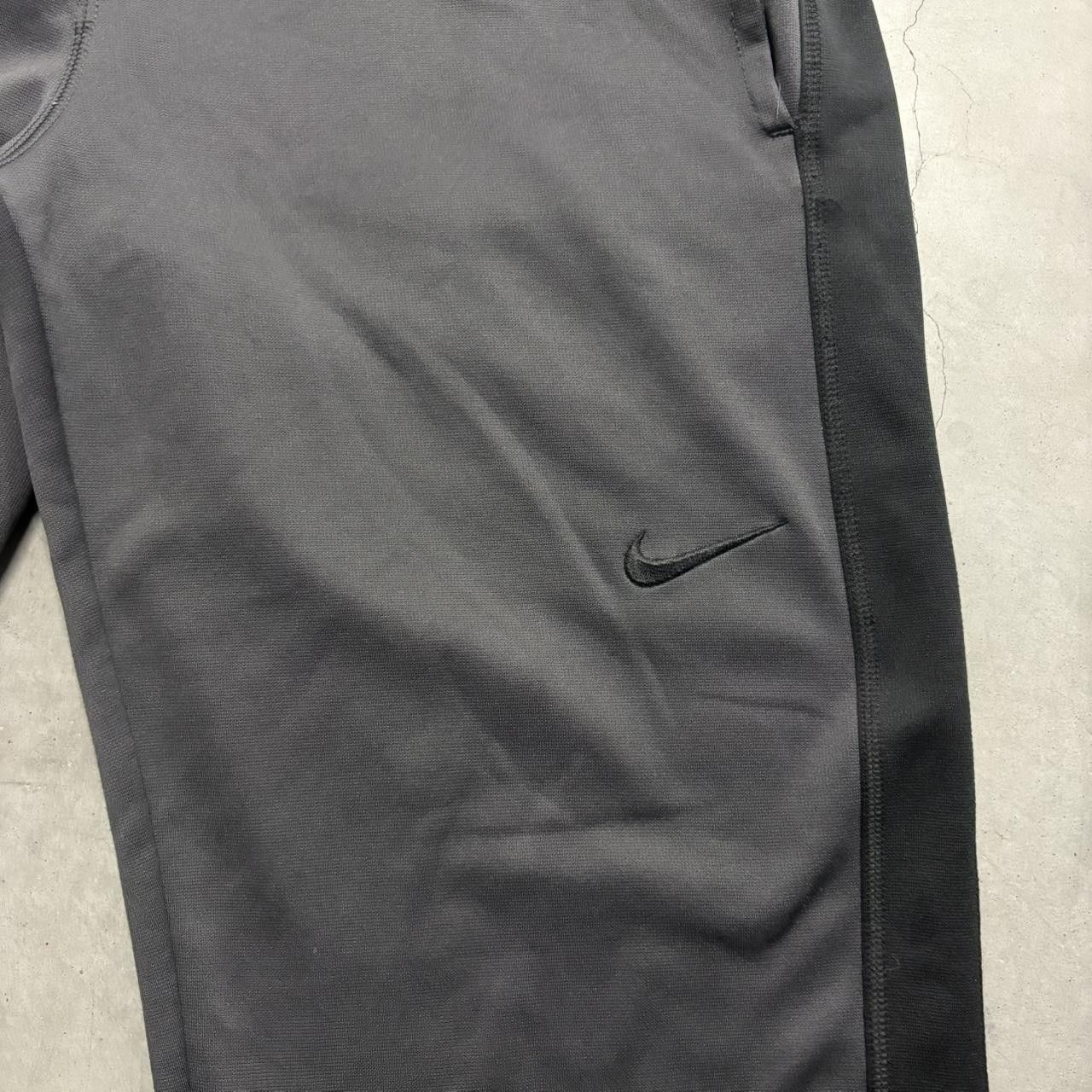 Nike Crazy Vintage Y2K/2000s Baggy Nike Black Striped Swoosh SweatPants! Size US 32 / EU 48 - 3 Thumbnail