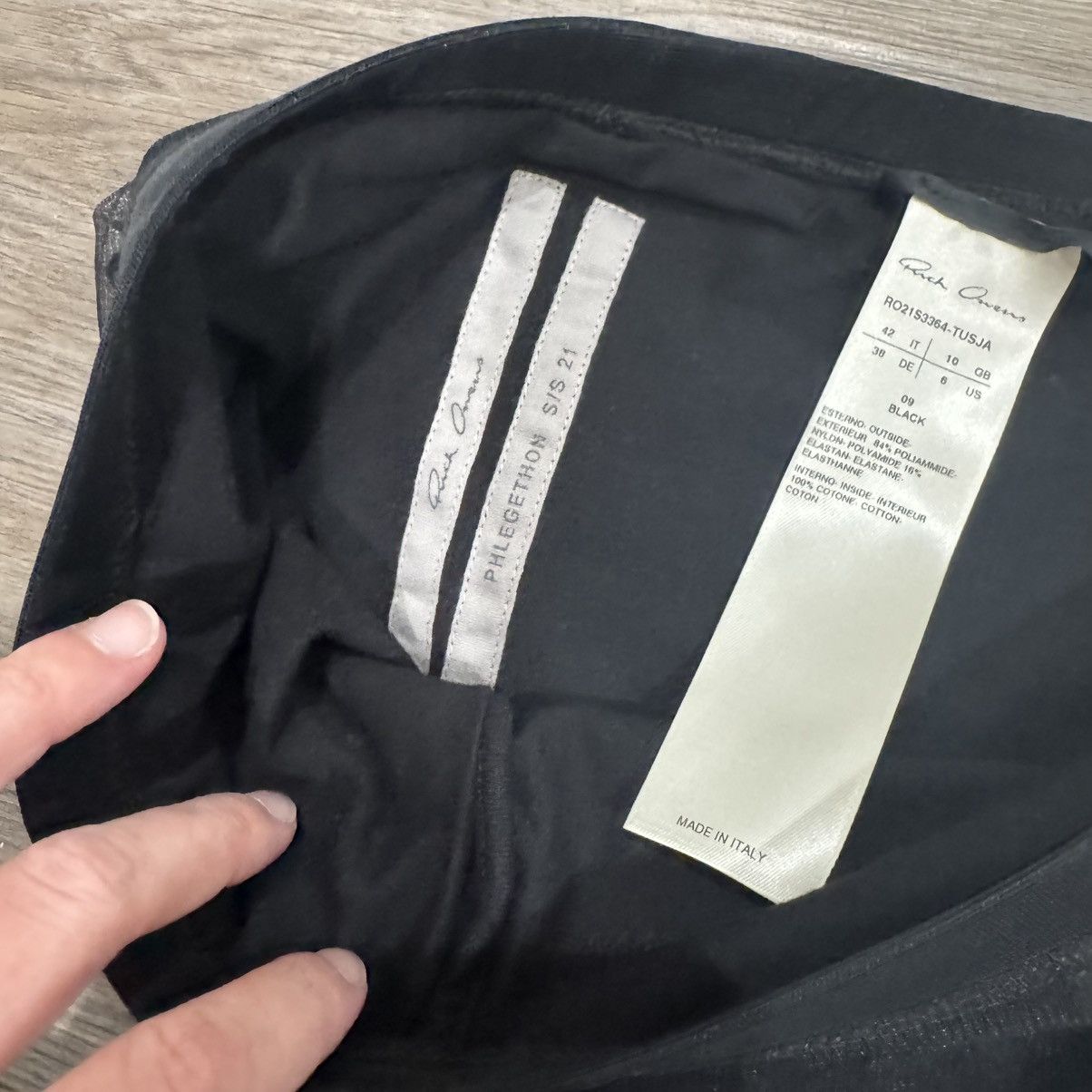 Rick Owens Rick Owens Collage Knee Length Skirt Tulle in Black Size 28" / US 6 / IT 42 - 8 Thumbnail