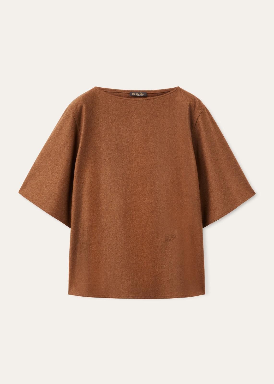 Loro Piana o1srvl11e0425 FAO0894 T-Shirt in Brown Size L / US 10 / IT 46 - 1 Thumbnail