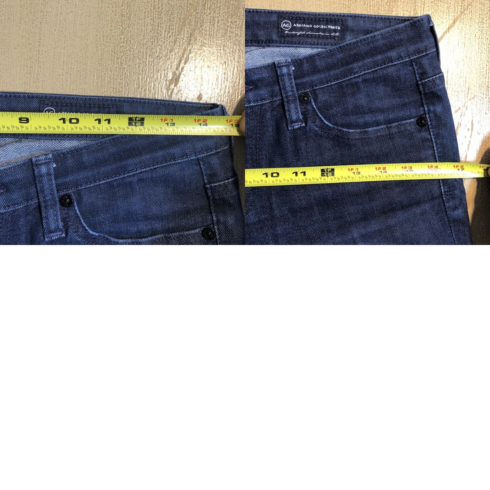 Vintage AG Adriano Goldschmied The Stilt Jeans Women 5-Pocket Slim Skinny Zip Belt Loops Blue 30.5 Inseam Size 27" / US 4 / IT 40 - 9 Thumbnail