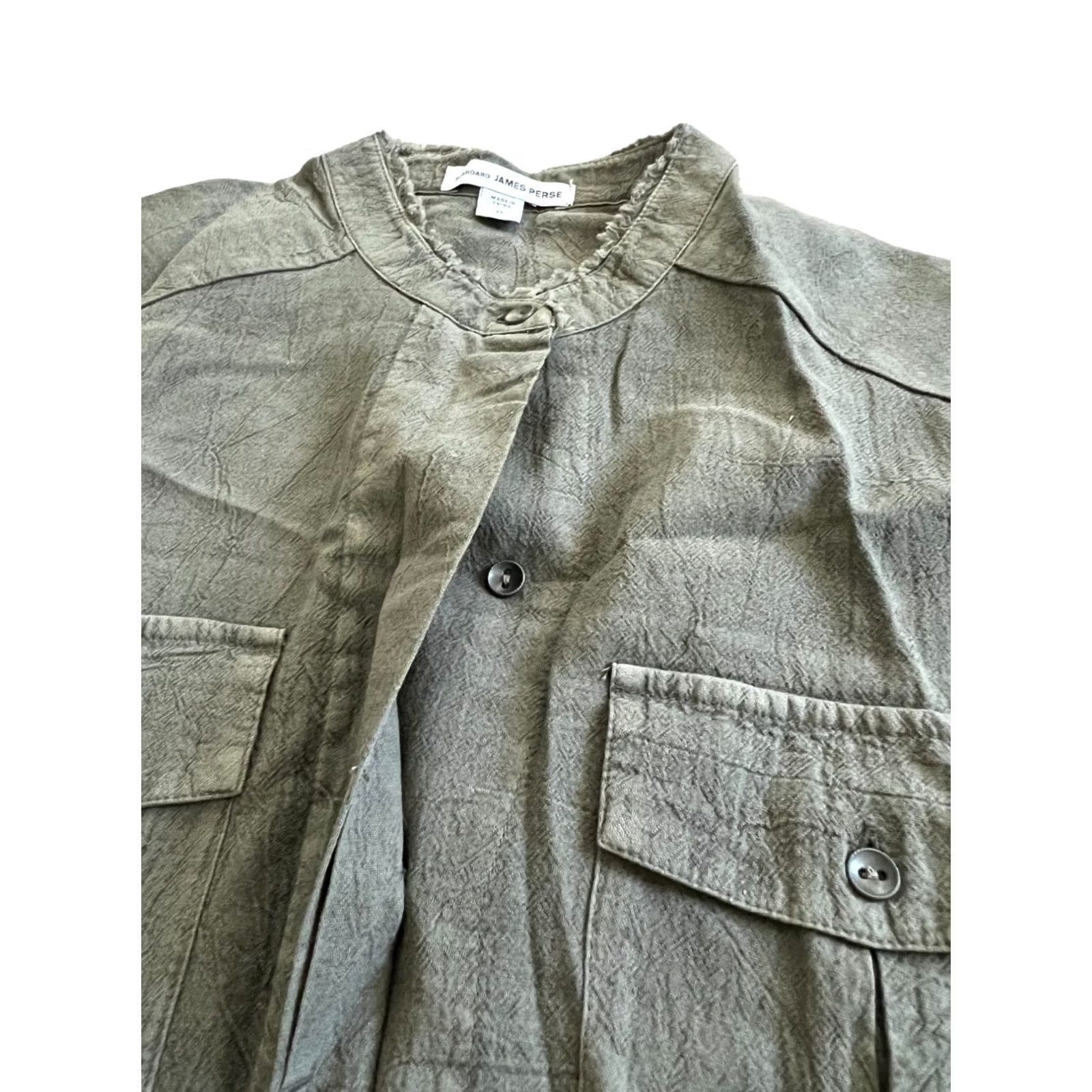 James Perse Standard James Perse Dress Womens Size 0 Green Button 3/4 Sleeve Side Pocket Size XS / US 0-2 / IT 36-38 - 4 Thumbnail