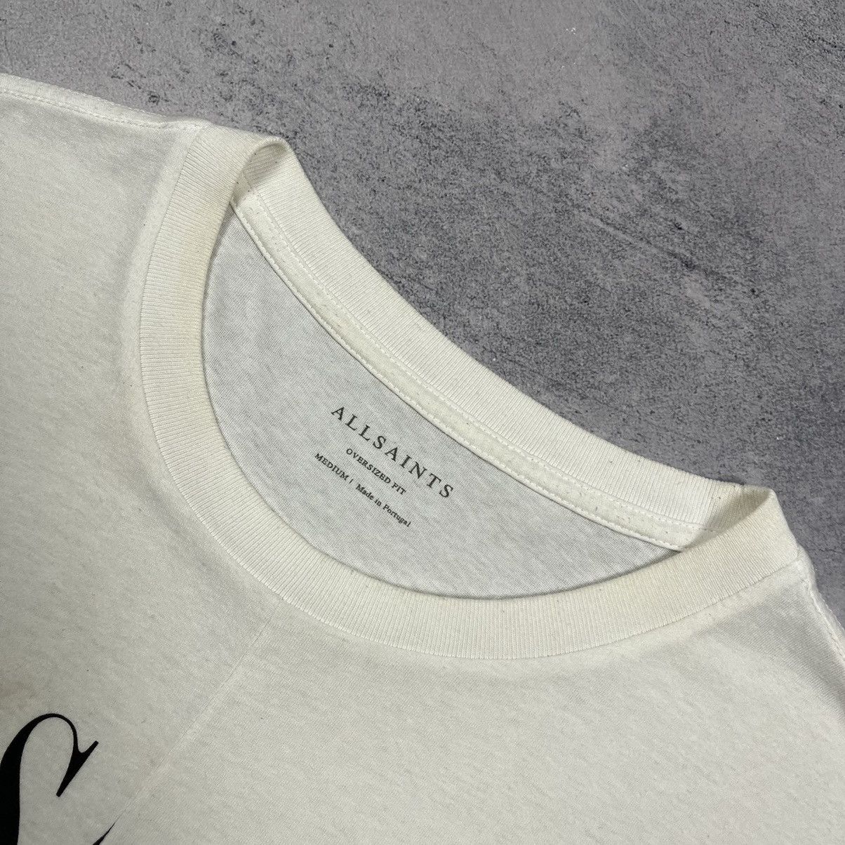 Allsaints AllSaints Dropout Big Logo Oversize Fit T Shirt Size US M / EU 48-50 / 2 - 8 Thumbnail