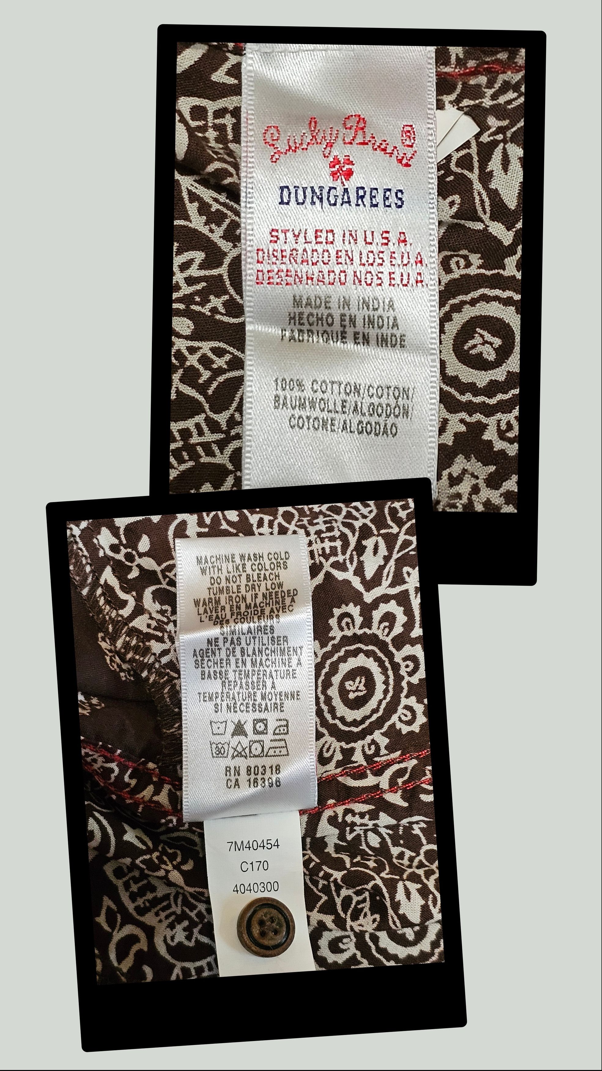 Lucky Brand John Robshaw for Lucky Brand long-sleeve western boho Small Size US S / EU 44-46 / 1 - 12 Thumbnail