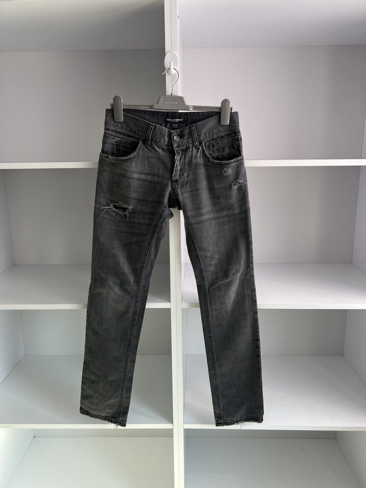 Dolce & Gabbana × Vintage Vintage Dolce Gabbana Black Archival Y2K pants Size US 32 / EU 48 - 2 Thumbnail