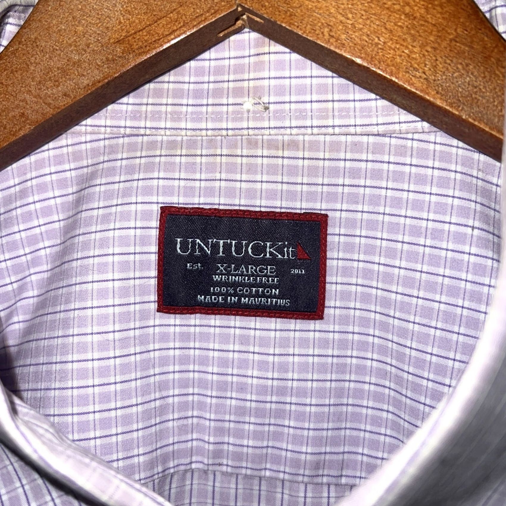 UNTUCKit UNTUCKit Purple Button-Up Long Sleeve Shirt Mens XL Size Regular Color Purple Button-Up Shirt Mens XL Size US XL / EU 56 / 4 - 3 Thumbnail