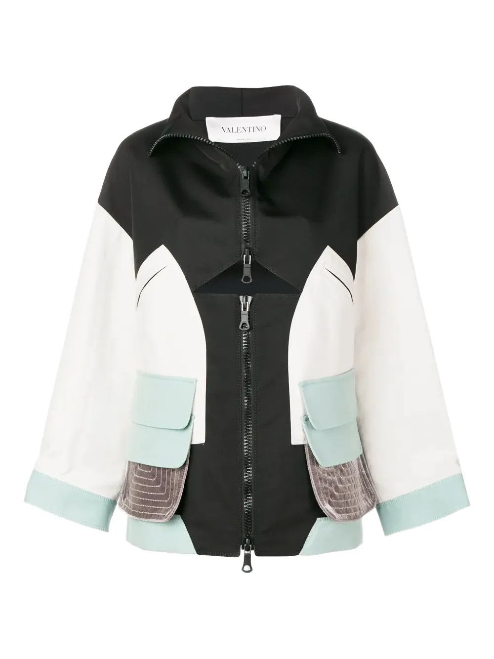 Valentino o1y0226 Turtleneck Jacket in Multicolor Size S / US 4 / IT 40 - 1 Thumbnail