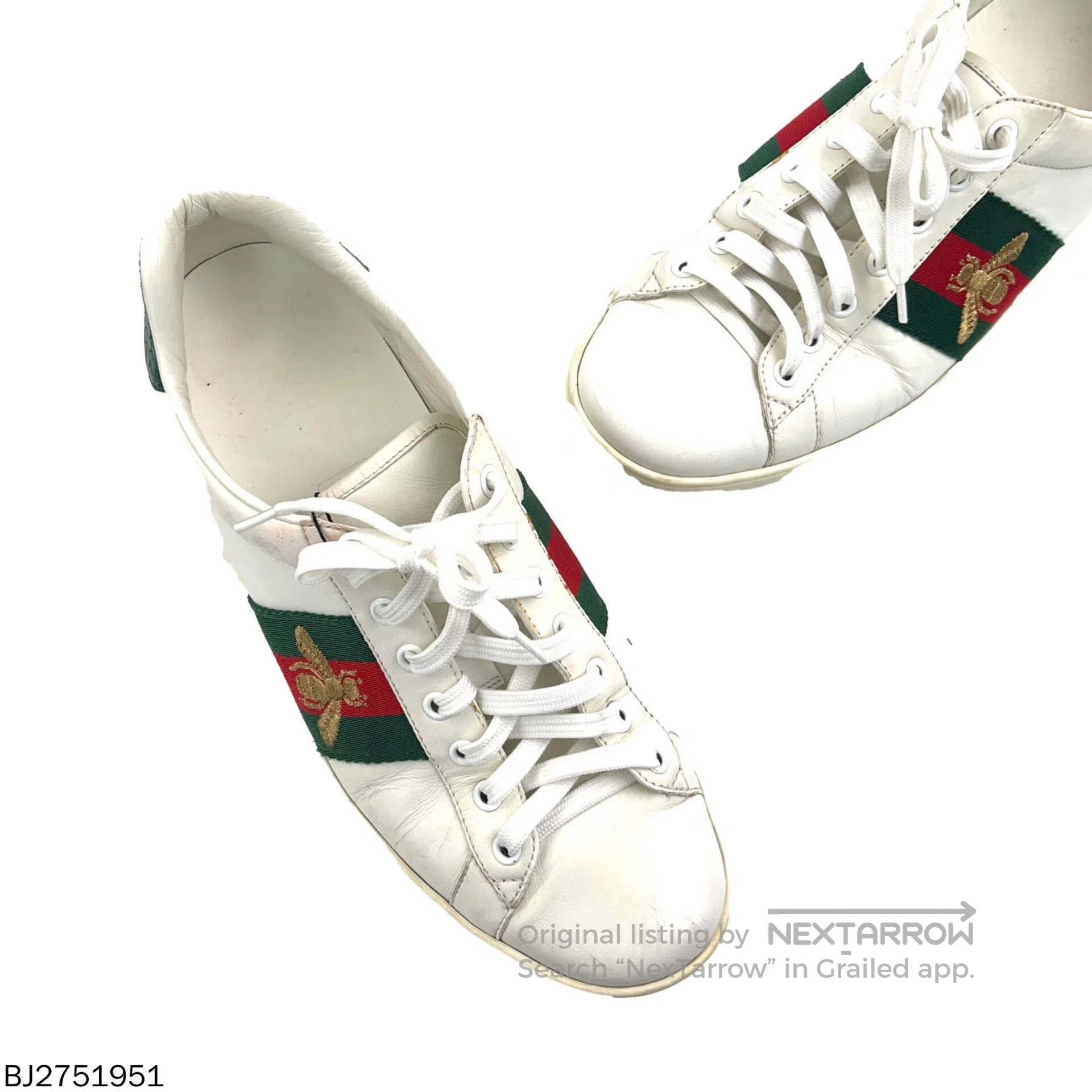 Gucci gucci ace embroidered bee lace-up sneakers. Size US 8 / EU 41 - 3 Thumbnail