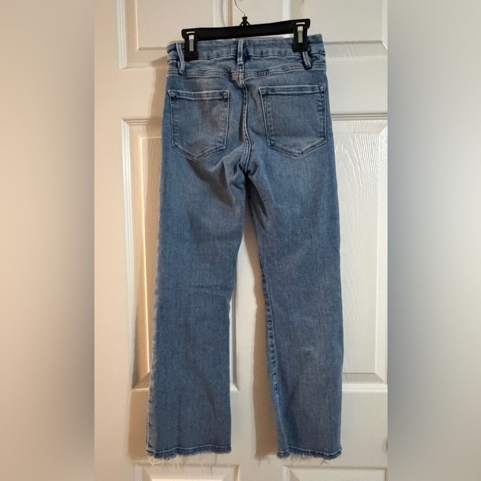 Frame FRAME Le Crop Mini Boot Jeans 26 Raw Hem Cropped Bootcut Size 26" / US 2 / IT 38 - 2 Thumbnail