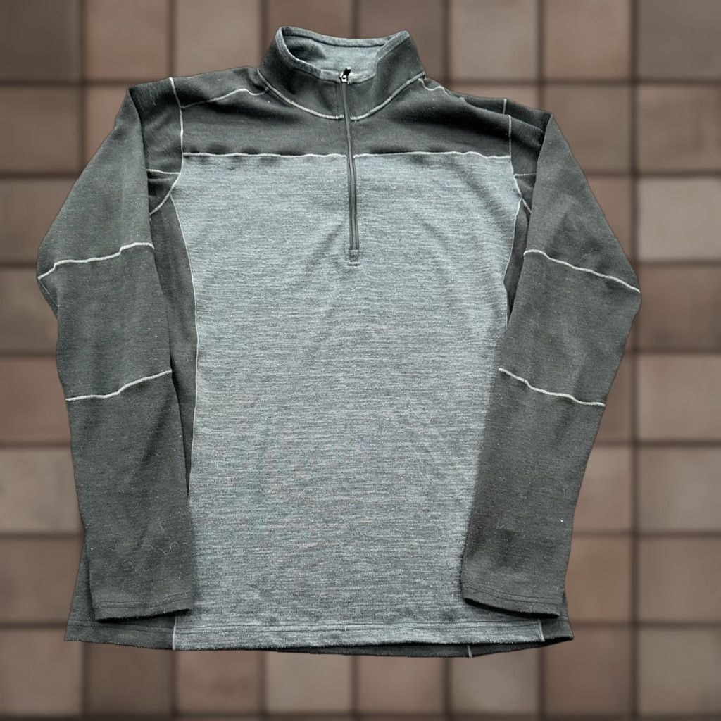 Vintage Kuhl Sweater Men S Gray 1/4 Zip Long Sleeve Outdoor Hiking Camping Fishing Regular Shirt Mens Size US S / EU 44-46 / 1 - 1 Thumbnail