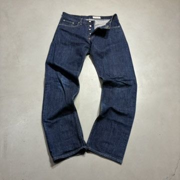 Gustin Gustin Straight Leg Selvedge Denim Jeans Dark Indigo USA Size US 33 - 1 Thumbnail