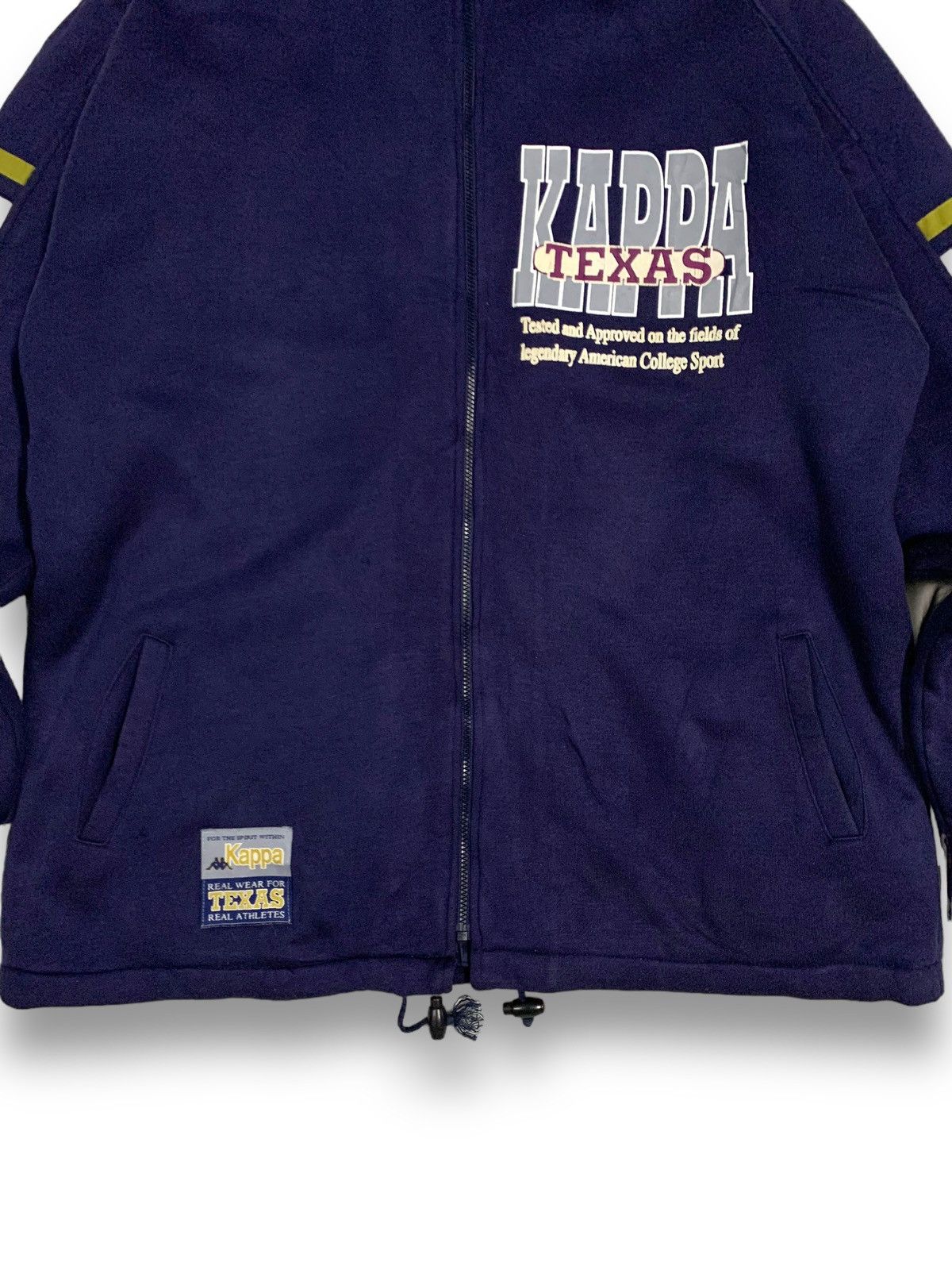 Kappa Vintage 90s Kappa Full Zip Oversized Printed Hoodies Size US L / EU 52-54 / 3 - 10 Thumbnail